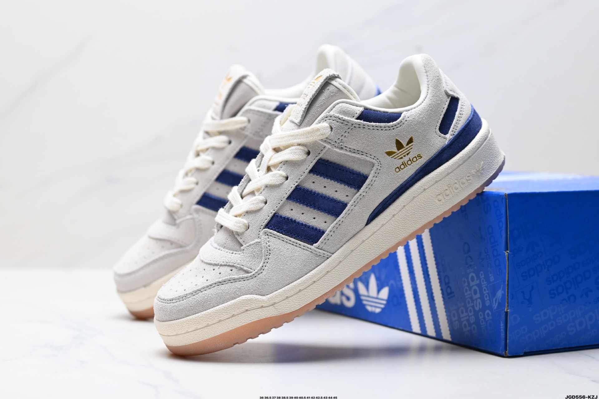 190 Adidas Forum LOW CL三叶草低邦 经典魔术贴复古板鞋 男女潮流头层皮休闲鞋 IF9681