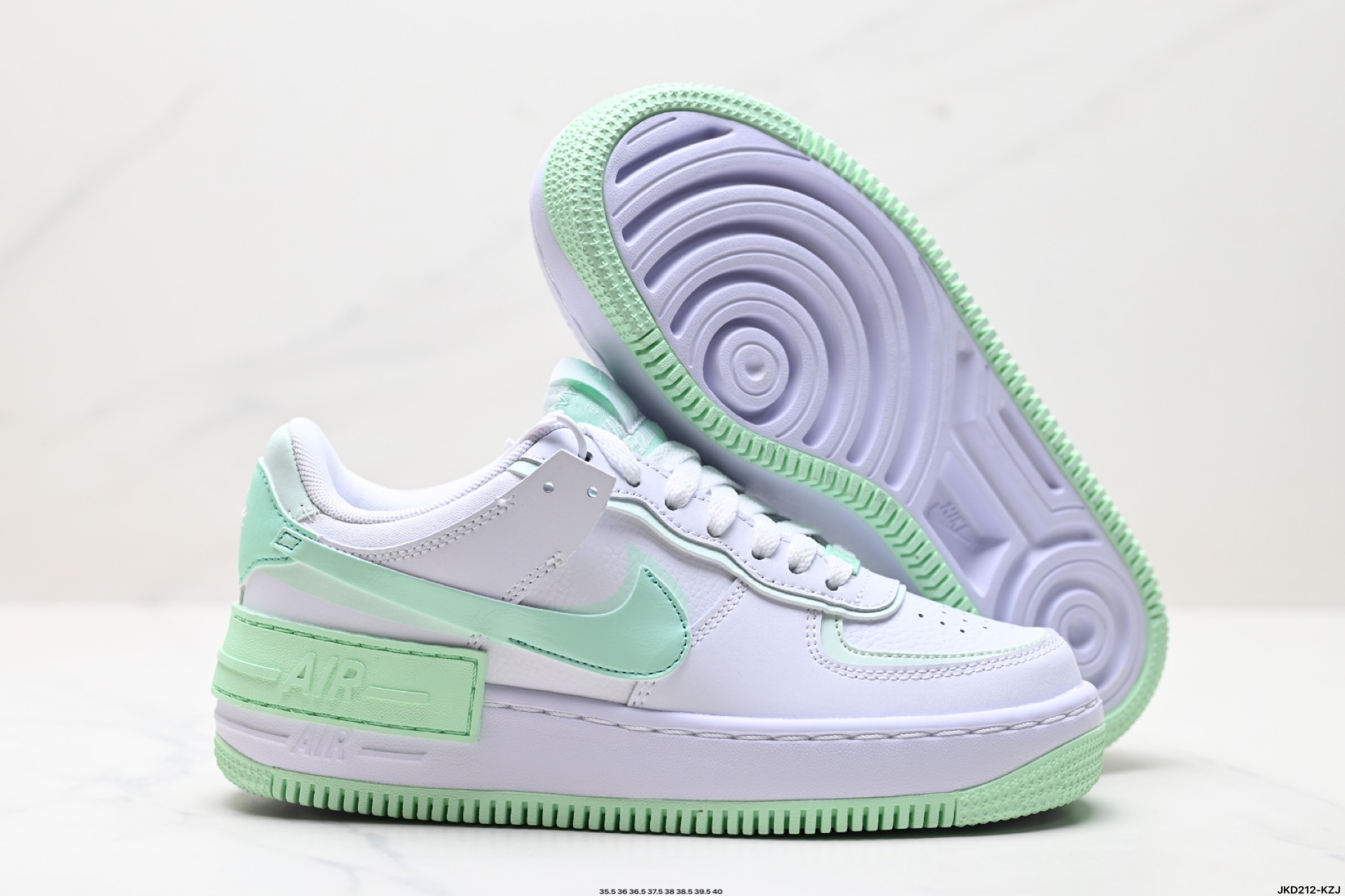 170 耐克NIKE WMNS Air Force 1 Shadow全新少女系解构主义设计 马卡龙空军一号轻量增高低帮百搭板鞋 FZ3773-100