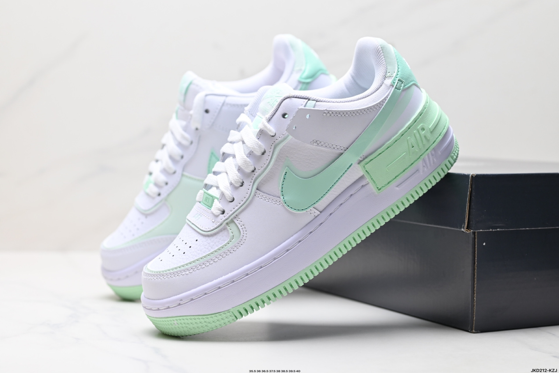 170 耐克NIKE WMNS Air Force 1 Shadow全新少女系解构主义设计 马卡龙空军一号轻量增高低帮百搭板鞋 FZ3773-100