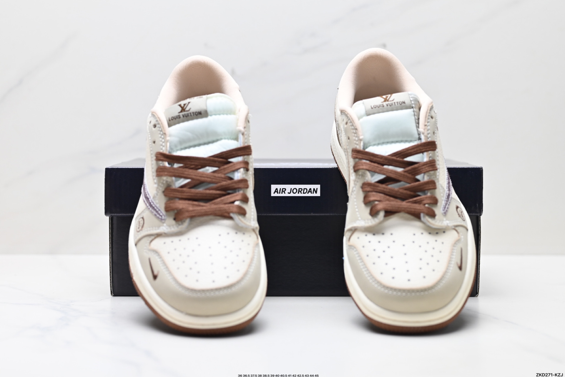 AJ1倒勾Travis Scott x Air Jordan 1 ” Reverse Mocha “ AJ1乔1 TS 闪电 联名倒钩 低帮文化篮球鞋 XS2024-060