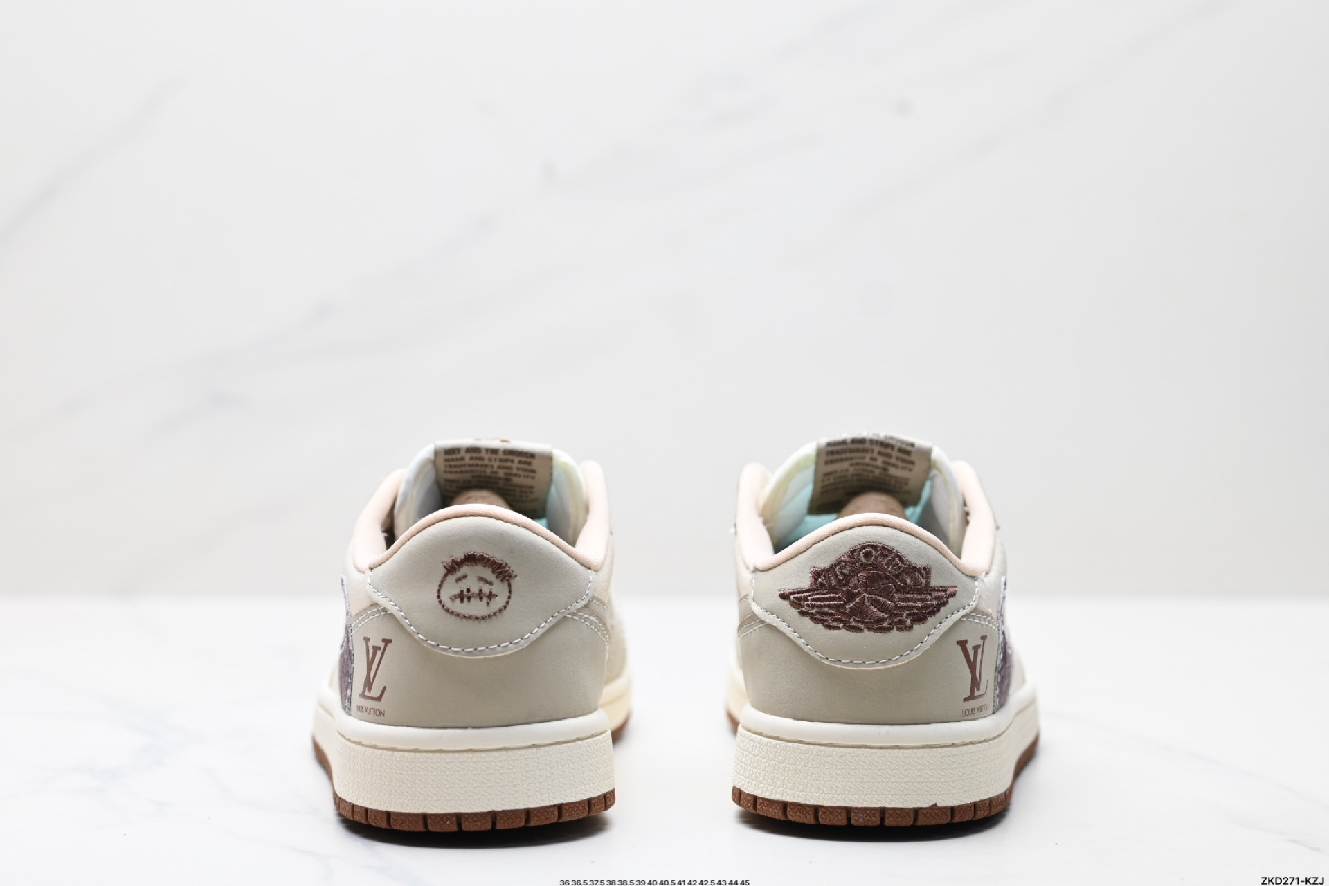 AJ1倒勾Travis Scott x Air Jordan 1 ” Reverse Mocha “ AJ1乔1 TS 闪电 联名倒钩 低帮文化篮球鞋 XS2024-060