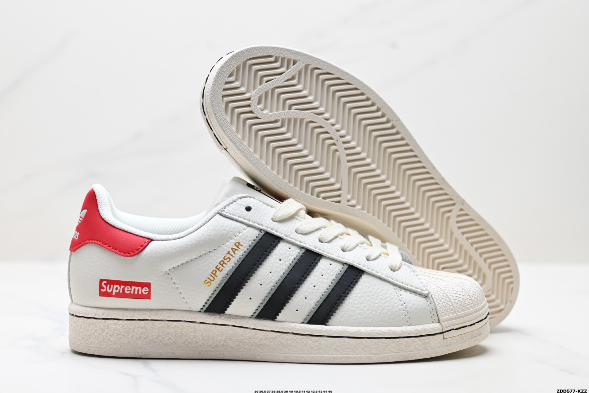 240 阿迪达斯Adidas三叶草 Originals Superstar贝壳头’DIY’系列低帮经典百搭休闲运动板鞋 SD6809
