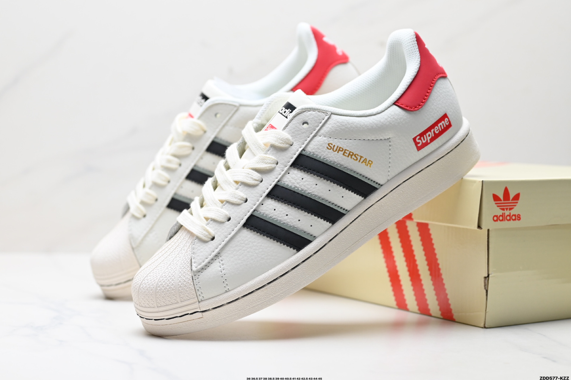240 阿迪达斯Adidas三叶草 Originals Superstar贝壳头’DIY’系列低帮经典百搭休闲运动板鞋 SD6809