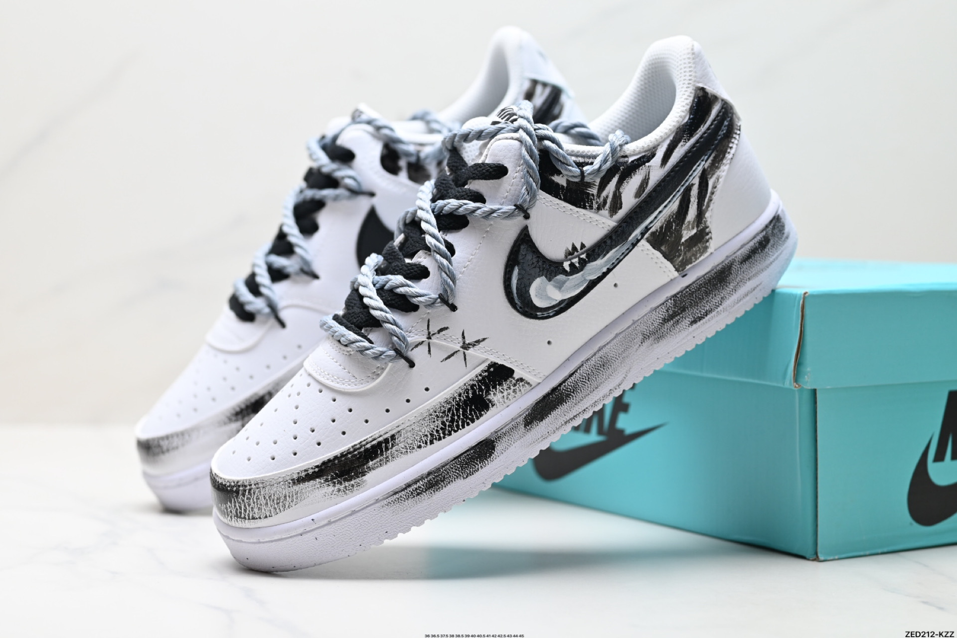 270 NIKE COURT VISION LO ‘DIY’定制 低帮百搭 透气休闲运动板鞋 DH2987-211