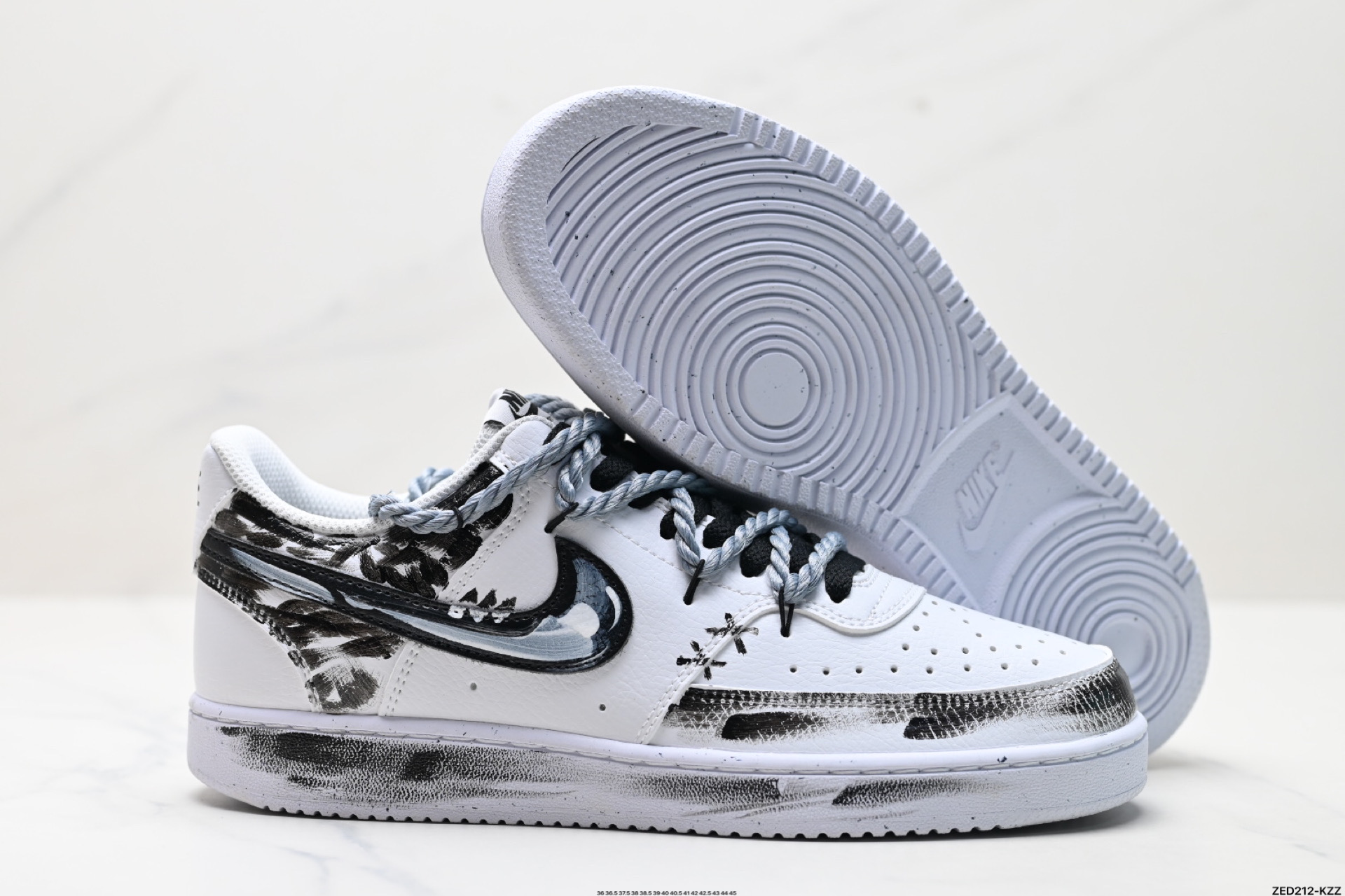 270 NIKE COURT VISION LO ‘DIY’定制 低帮百搭 透气休闲运动板鞋 DH2987-211