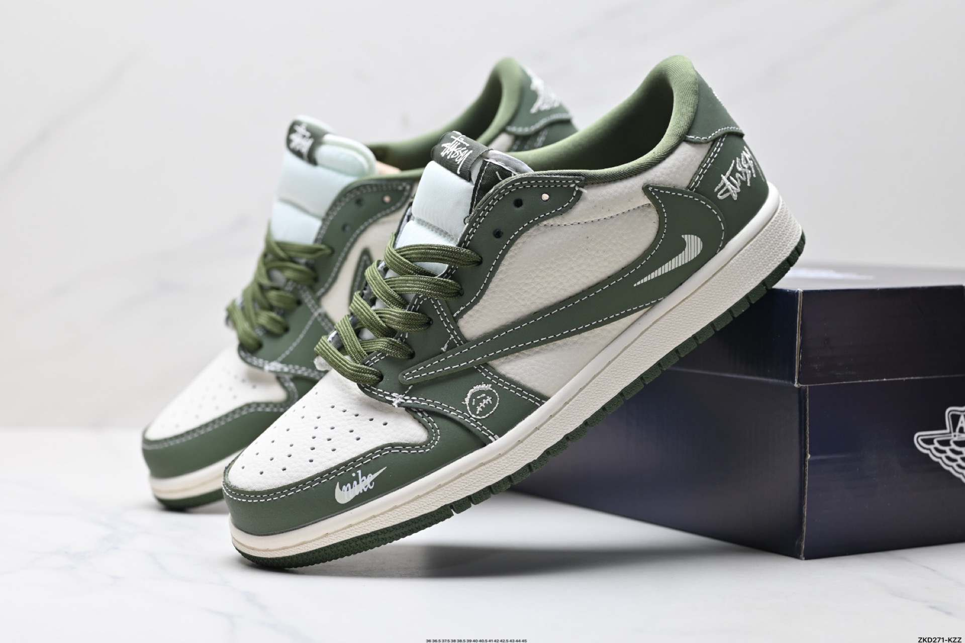 280 AJ1倒勾Travis Scott x Air Jordan 1 ” Reverse Mocha “ AJ1乔1 TS 闪电 联名倒钩 低帮文化篮球鞋 XS2024-025