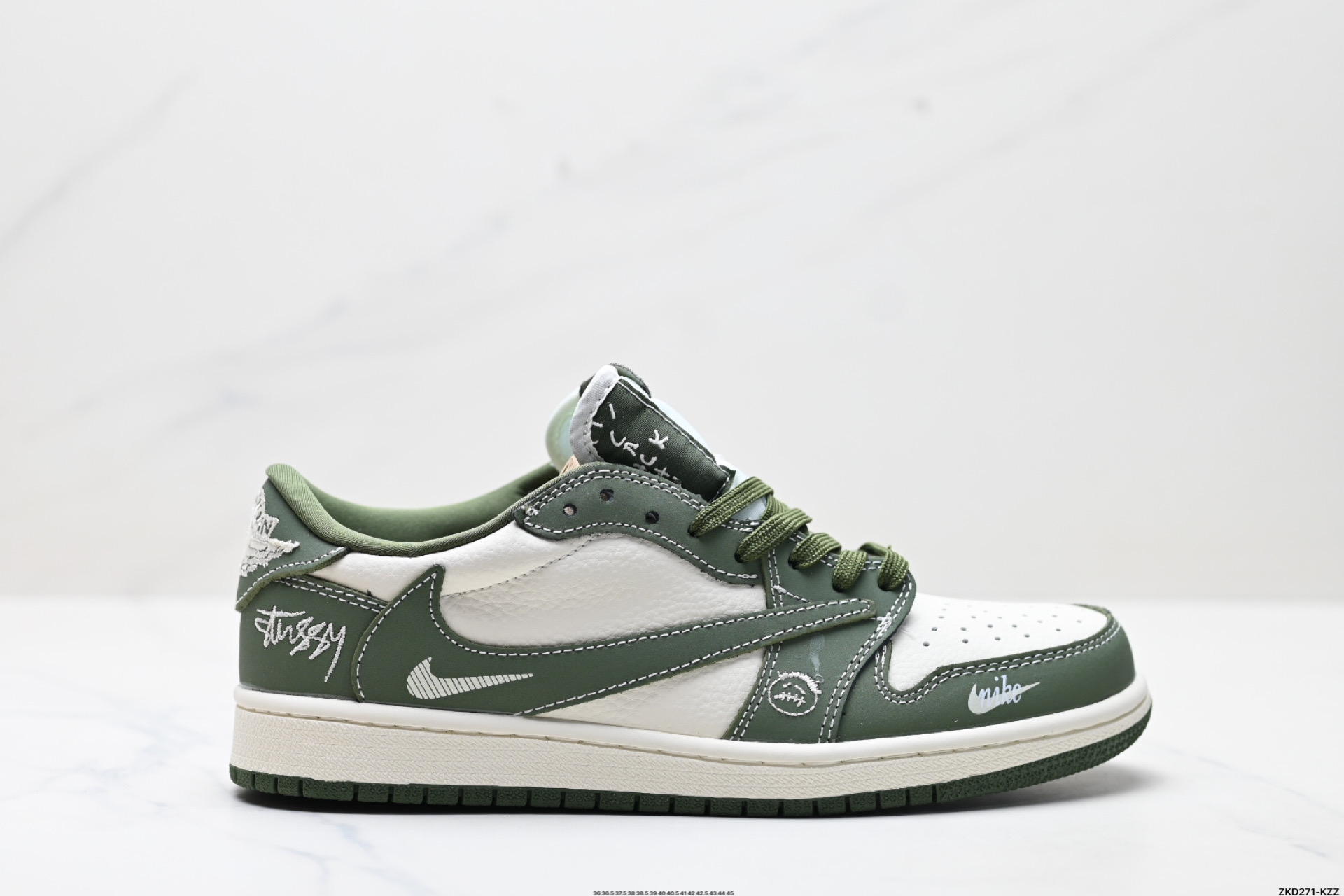 280 AJ1倒勾Travis Scott x Air Jordan 1 ” Reverse Mocha “ AJ1乔1 TS 闪电 联名倒钩 低帮文化篮球鞋 XS2024-025