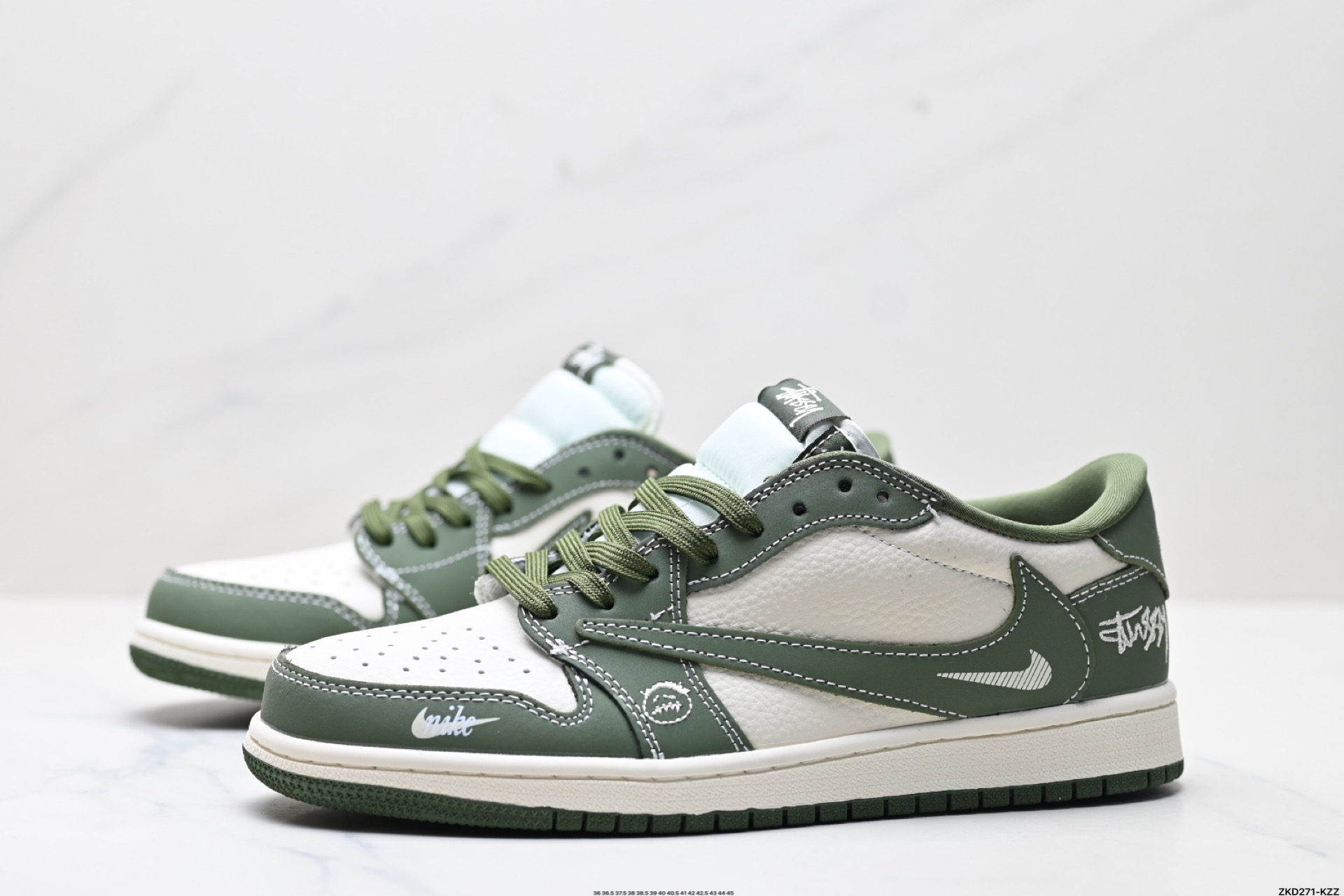 280 AJ1倒勾Travis Scott x Air Jordan 1 ” Reverse Mocha “ AJ1乔1 TS 闪电 联名倒钩 低帮文化篮球鞋 XS2024-025