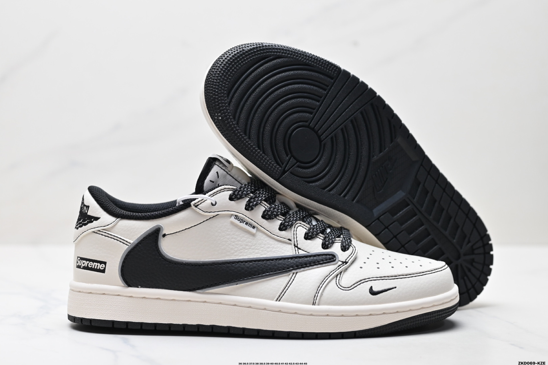 280 AJ1倒勾Travis Scott x Air Jordan 1 ” Reverse Mocha “ AJ1乔1 TS 闪电 联名倒钩 低帮文化篮球鞋 DH0223-311