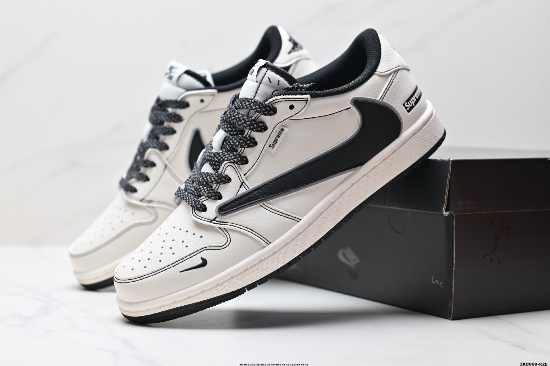 280 AJ1倒勾Travis Scott x Air Jordan 1 ” Reverse Mocha “ AJ1乔1 TS 闪电 联名倒钩 低帮文化篮球鞋 DH0223-311
