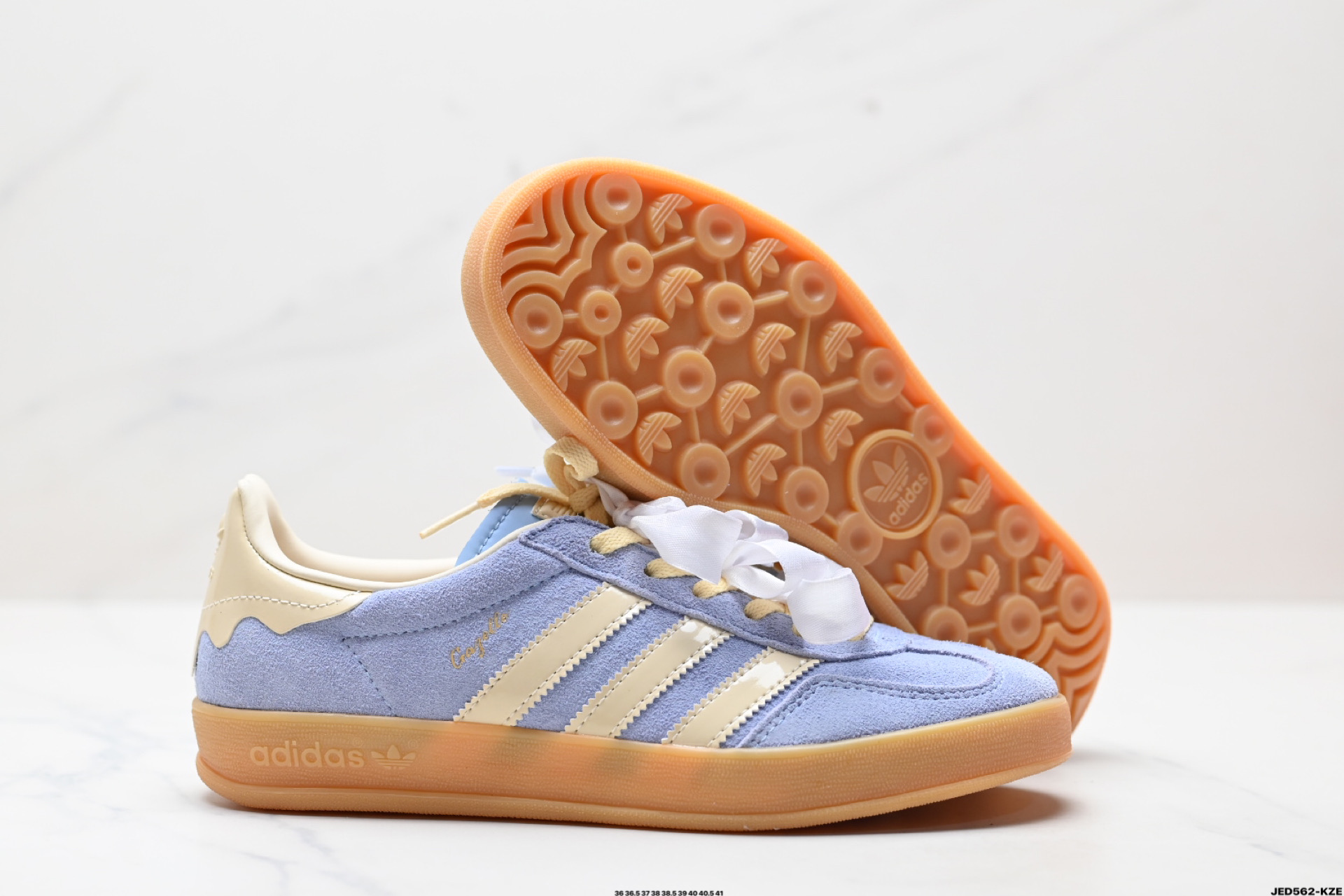 160 adidas Originals Gazelle Indoor 三叶草休闲防滑耐磨低帮板鞋 JR8029