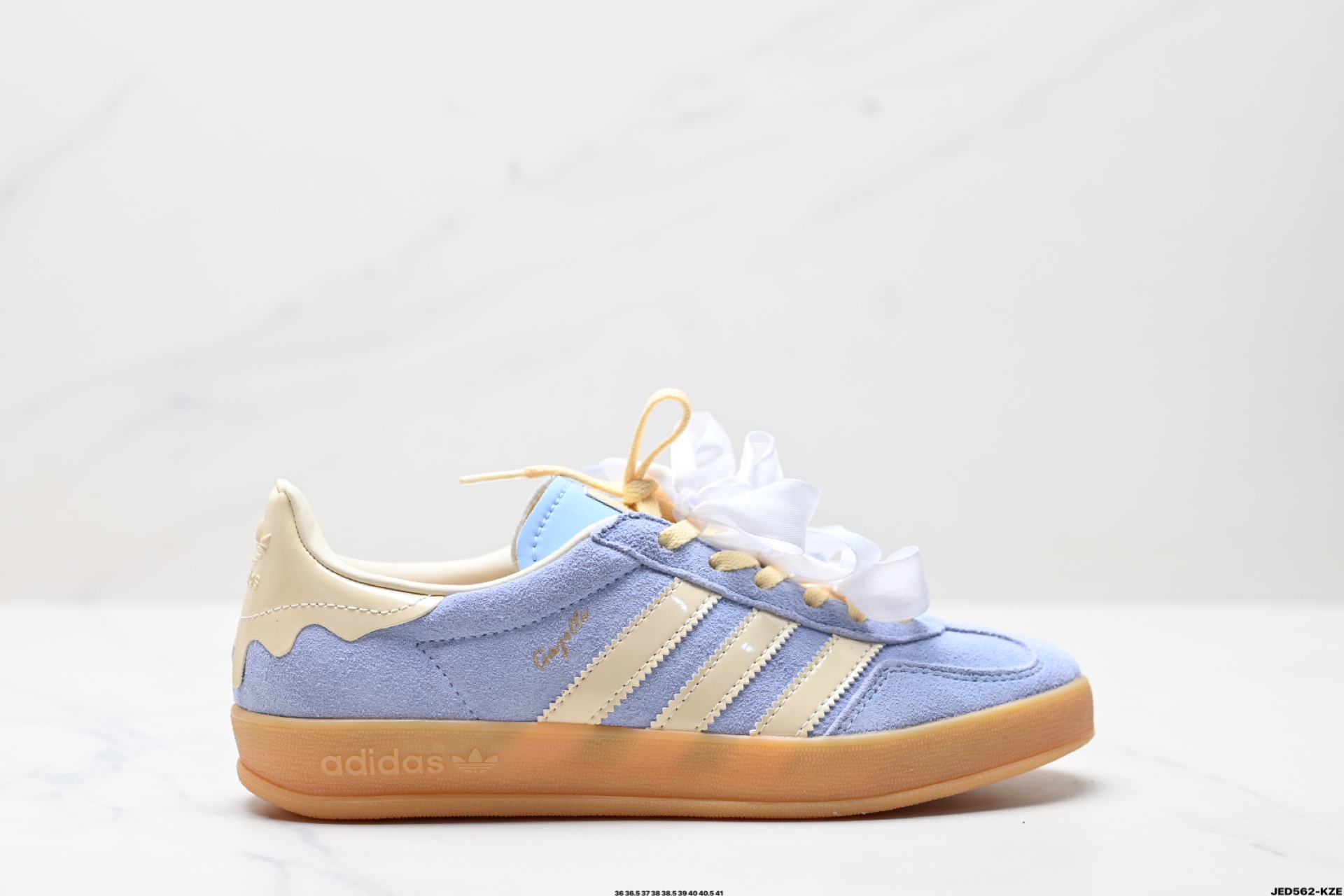 160 adidas Originals Gazelle Indoor 三叶草休闲防滑耐磨低帮板鞋 JR8029