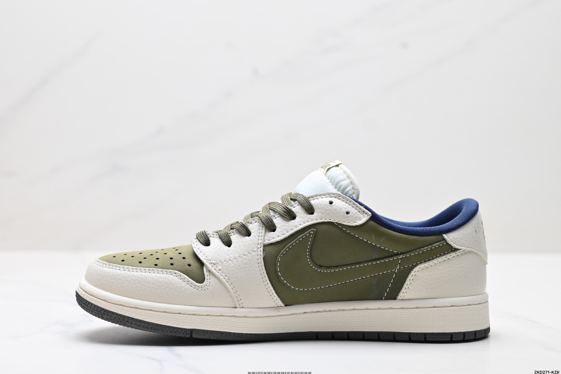 AJ1倒勾Travis Scott x Air Jordan 1 ” Reverse Mocha “ AJ1乔1 TS 闪电 联名倒钩 低帮文化篮球鞋 LD2025-008