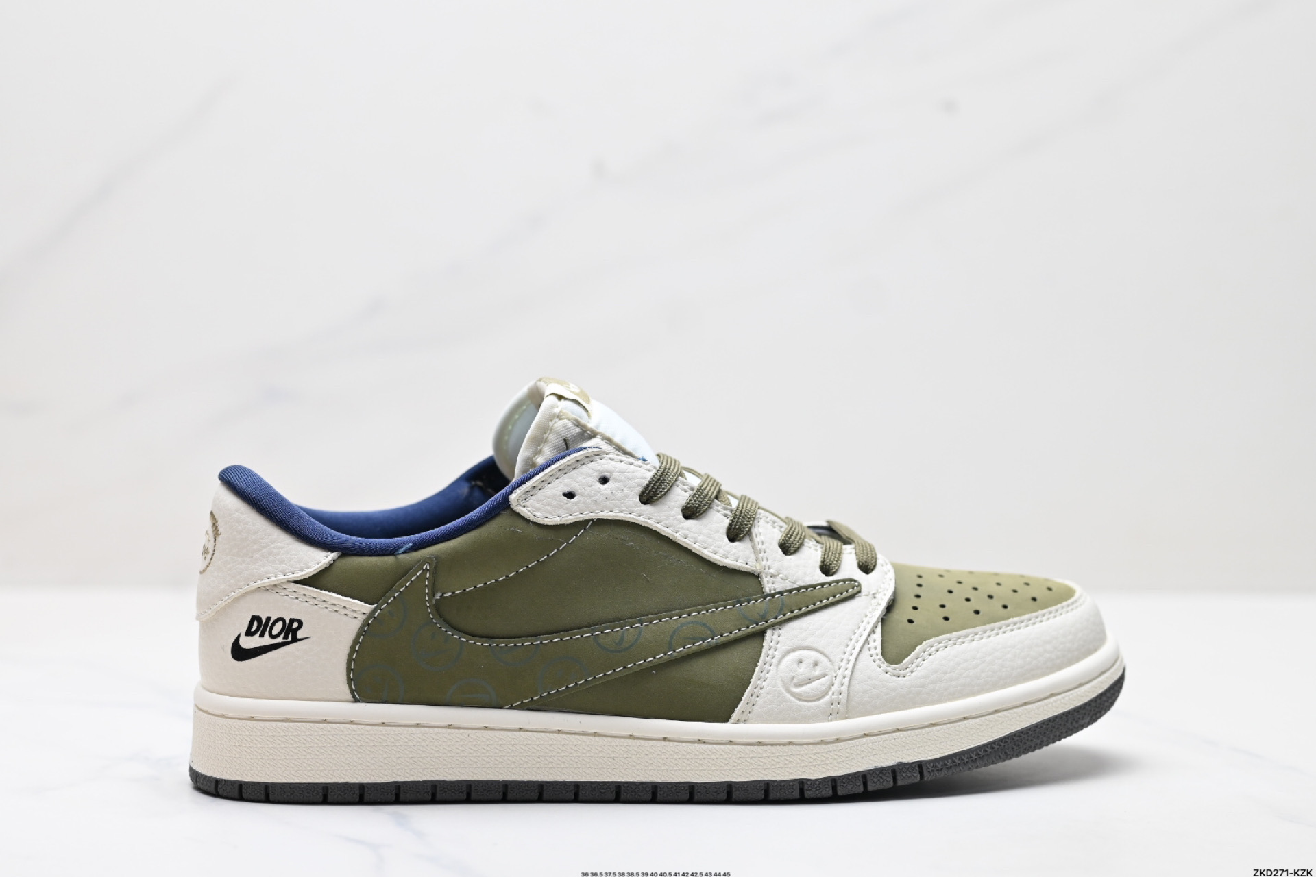 AJ1倒勾Travis Scott x Air Jordan 1 ” Reverse Mocha “ AJ1乔1 TS 闪电 联名倒钩 低帮文化篮球鞋 LD2025-008