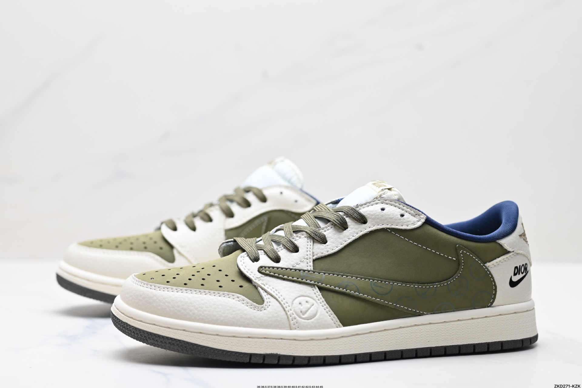 AJ1倒勾Travis Scott x Air Jordan 1 ” Reverse Mocha “ AJ1乔1 TS 闪电 联名倒钩 低帮文化篮球鞋 LD2025-008