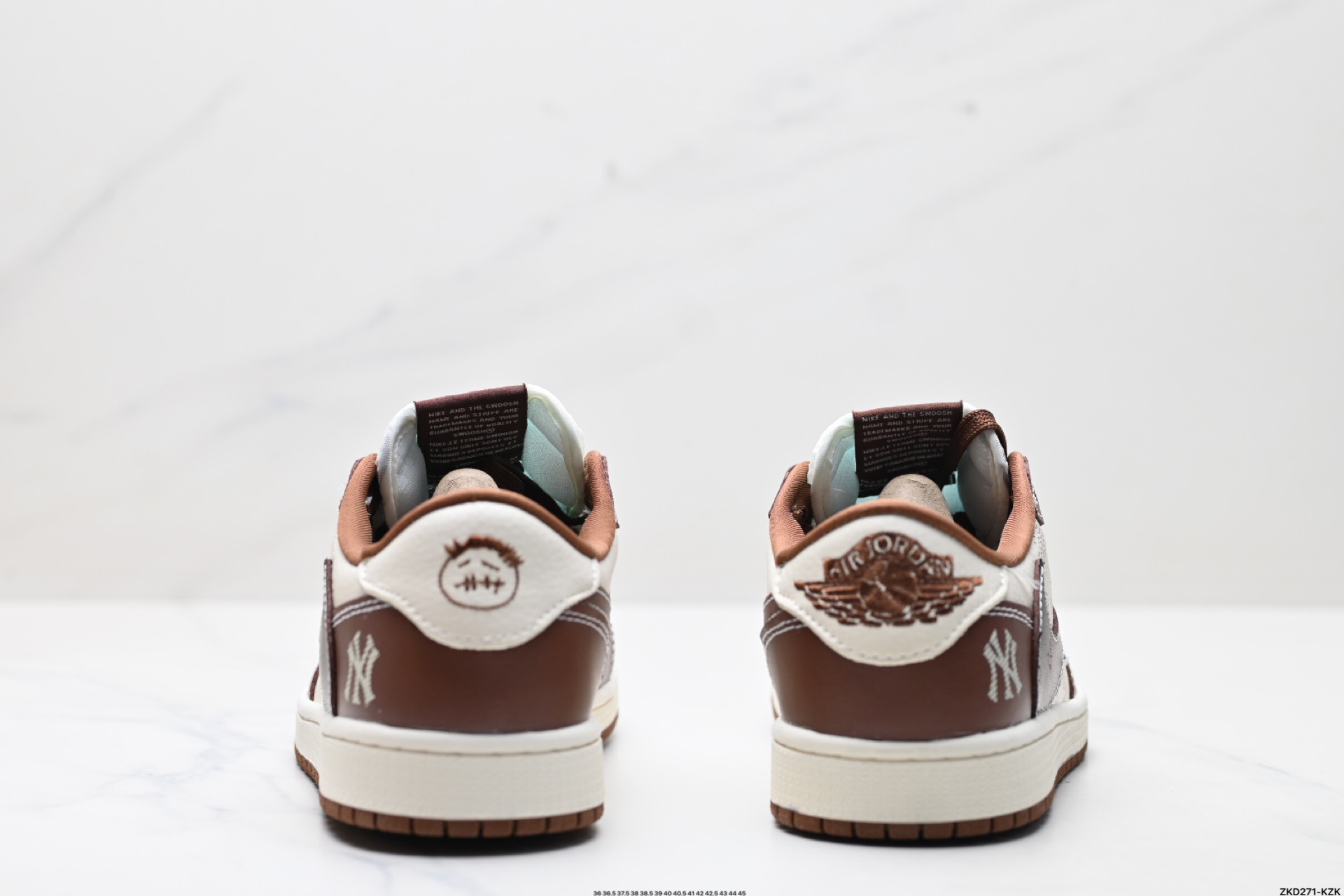 AJ1倒勾Travis Scott x Air Jordan 1 ” Reverse Mocha “ AJ1乔1 TS 闪电 联名倒钩 低帮文化篮球鞋 XS2024-014