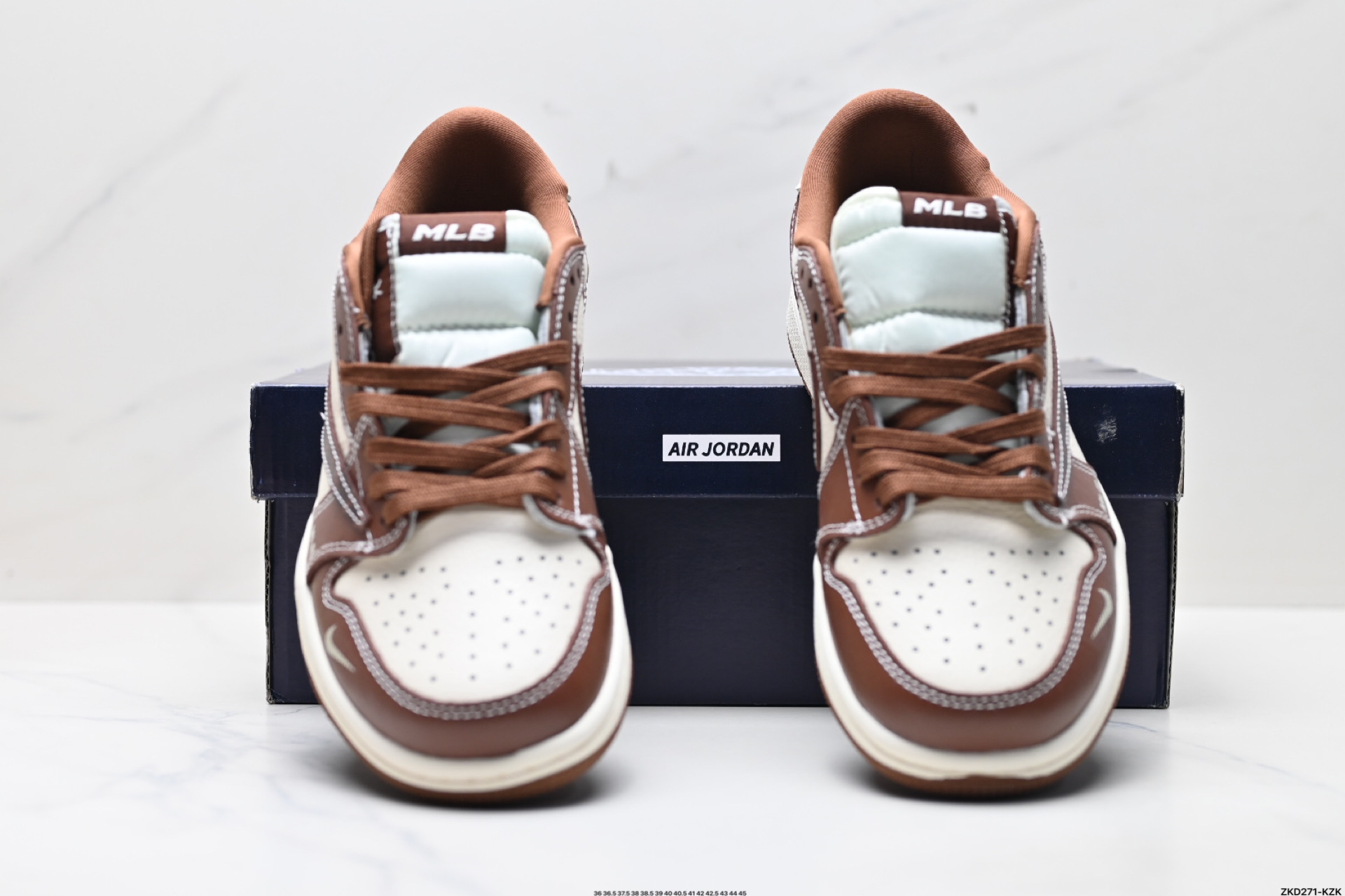 AJ1倒勾Travis Scott x Air Jordan 1 ” Reverse Mocha “ AJ1乔1 TS 闪电 联名倒钩 低帮文化篮球鞋 XS2024-014