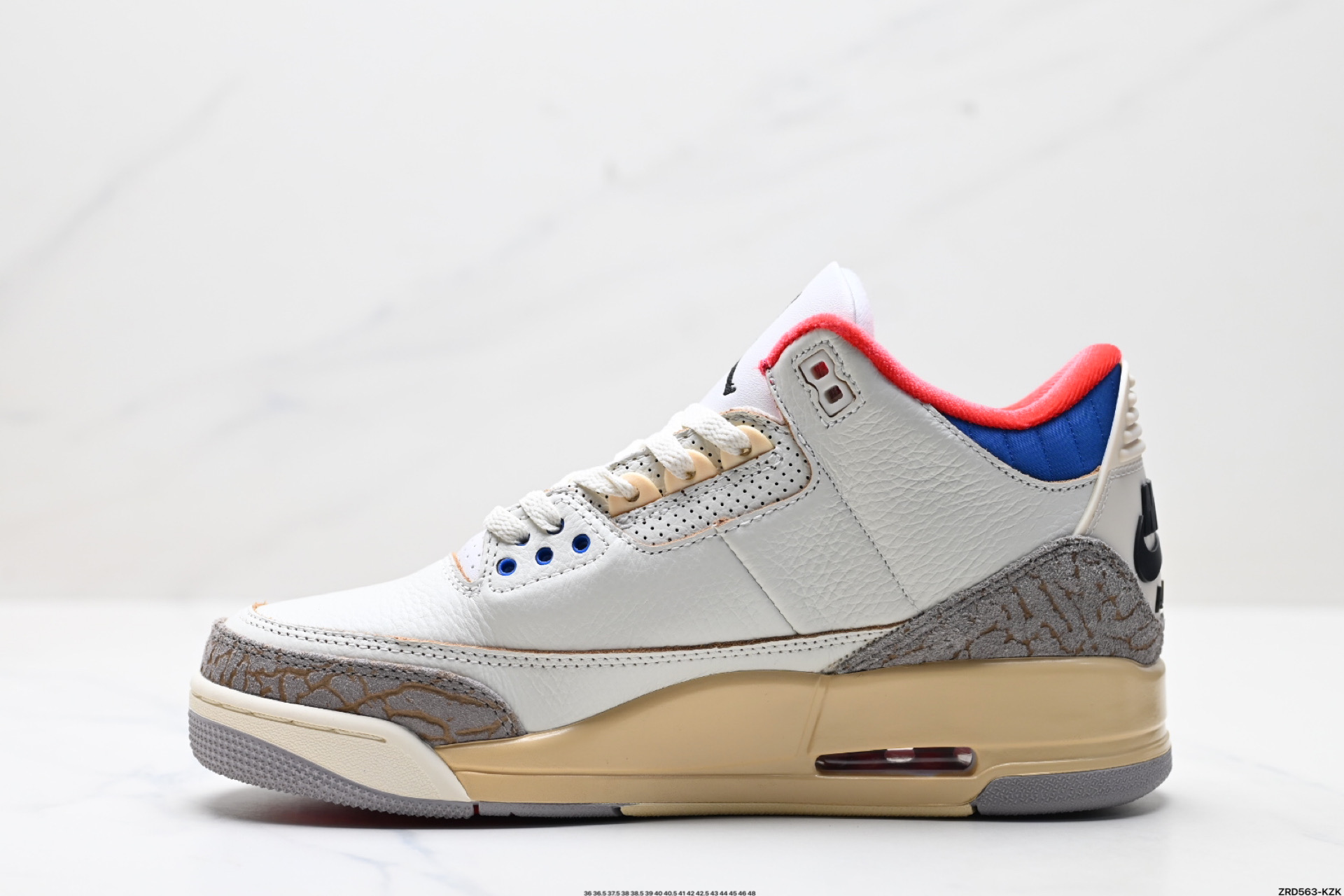 Air Jordan 3 Retro 迈克尔·乔丹AJ3代中帮复古休闲运动文化篮球鞋 IB1482-100