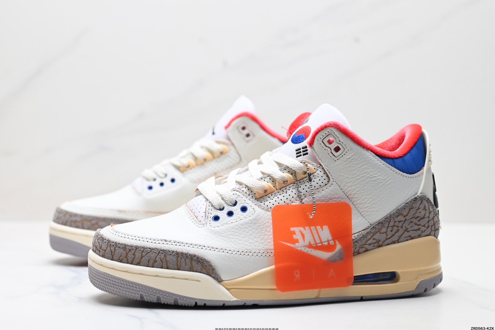 Air Jordan 3 Retro 迈克尔·乔丹AJ3代中帮复古休闲运动文化篮球鞋 IB1482-100