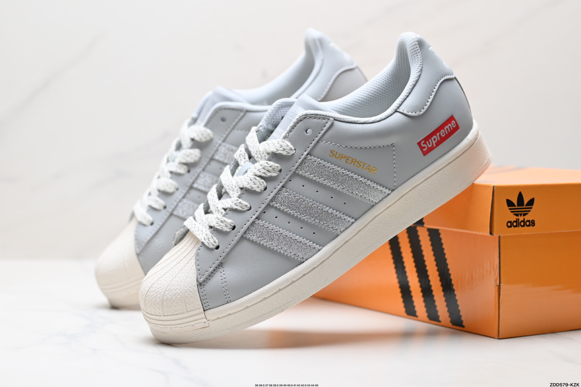 阿迪达斯Adidas三叶草 Originals Superstar贝壳头’DIY’系列低帮经典百搭休闲运动板鞋 HD2208