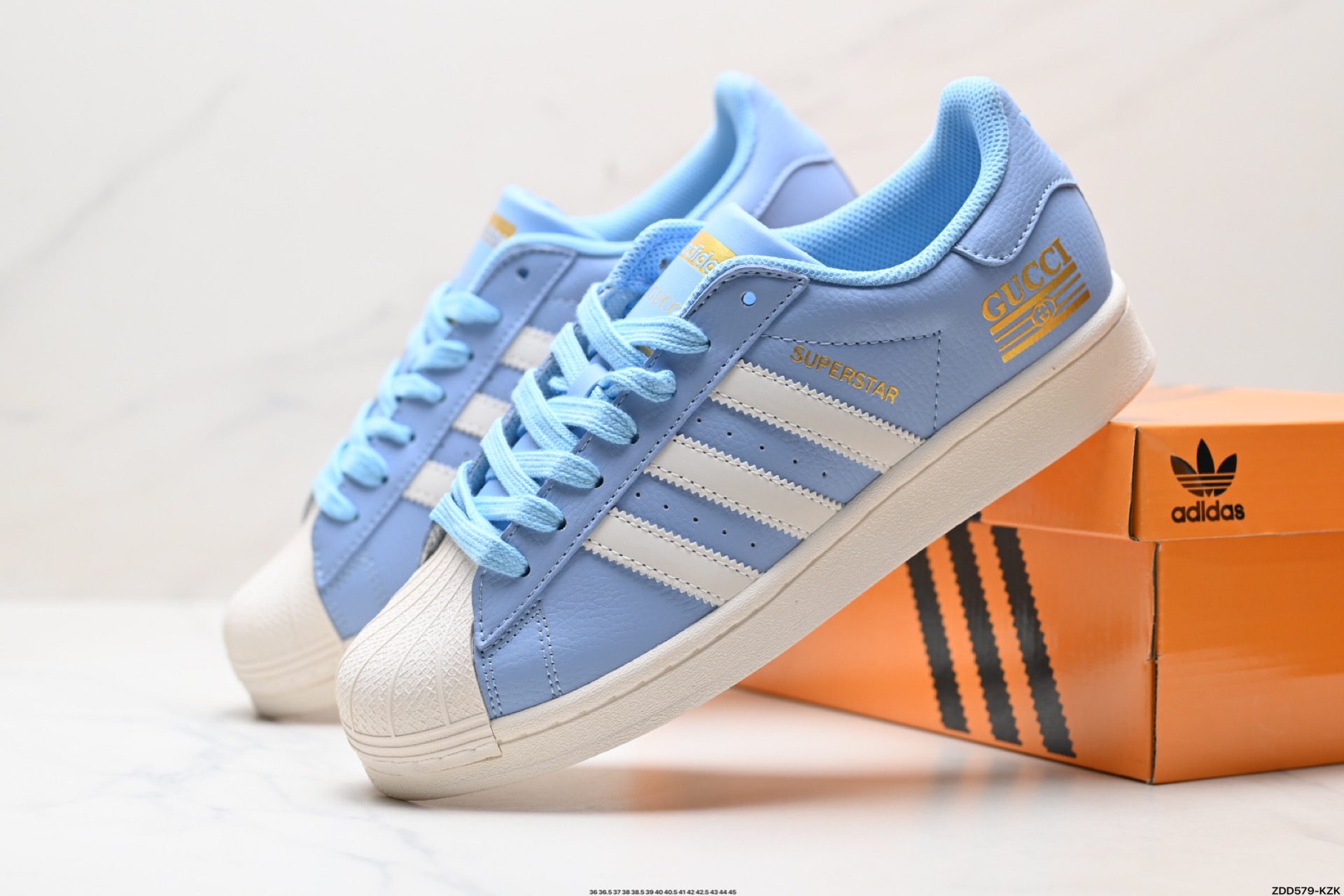 阿迪达斯Adidas三叶草 Originals Superstar贝壳头’DIY’系列低帮经典百搭休闲运动板鞋 HD2208