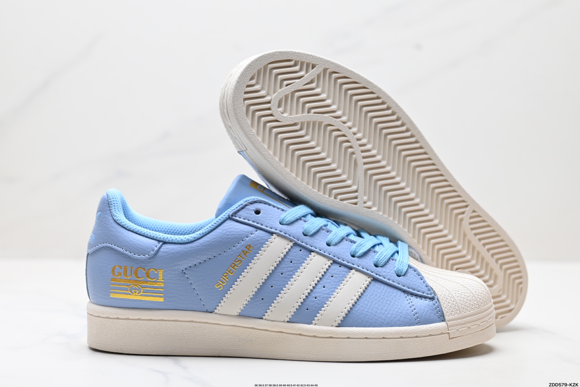 阿迪达斯Adidas三叶草 Originals Superstar贝壳头’DIY’系列低帮经典百搭休闲运动板鞋 HD2208