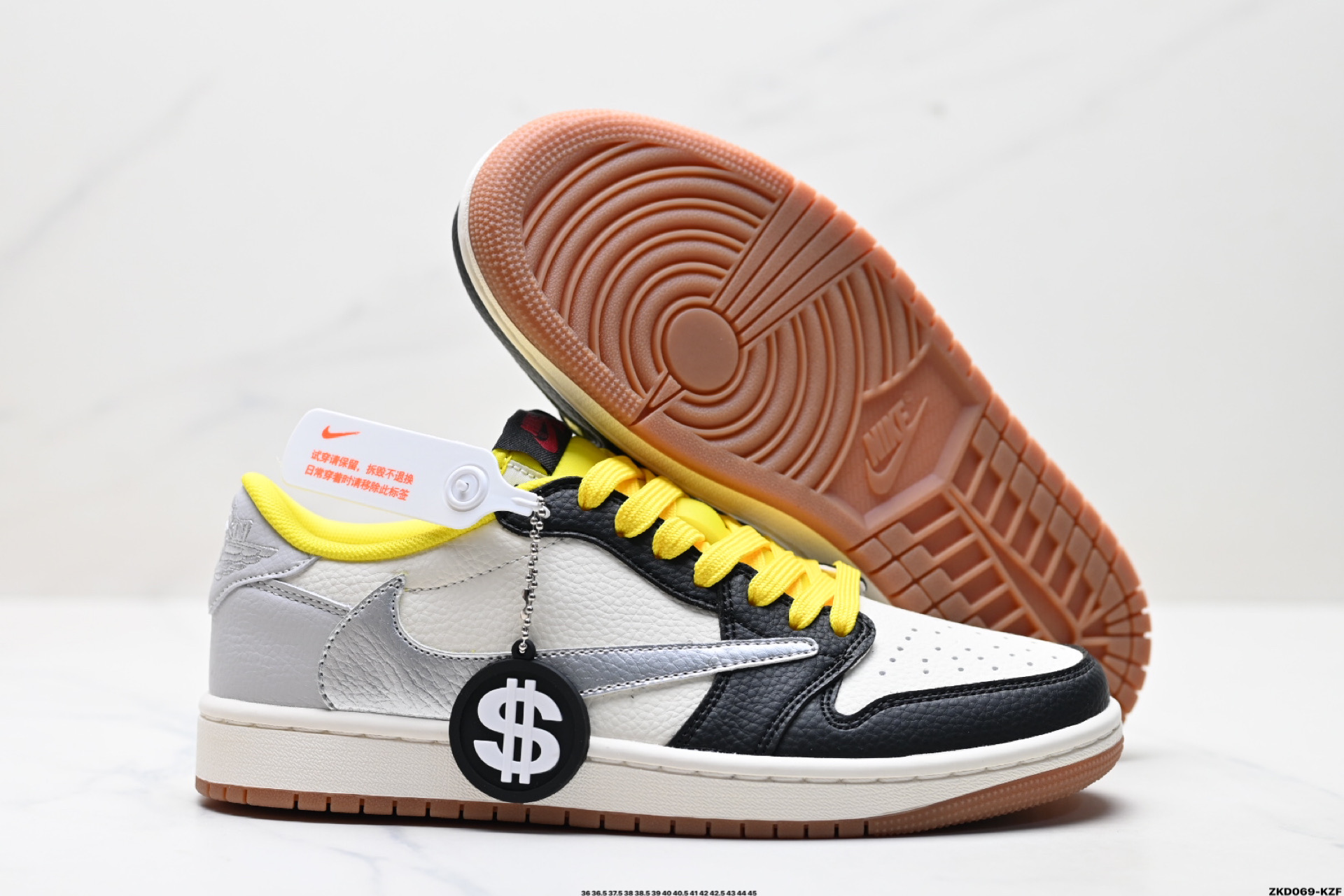 AJ1倒勾Travis Scott x Air Jordan 1 ” Reverse Mocha “ AJ1乔1 TS 闪电 联名倒钩 低帮文化篮球鞋 DN6901-095