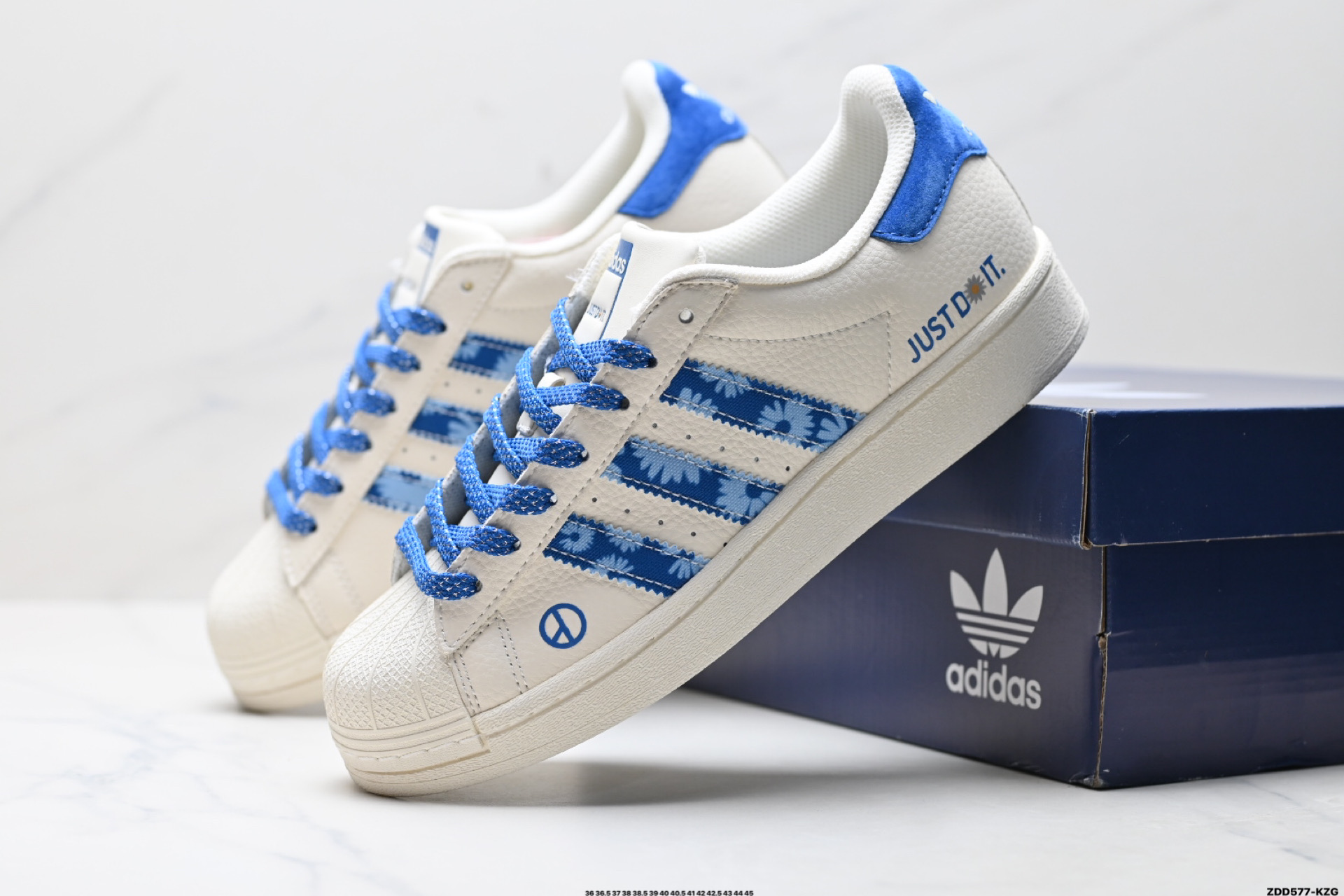 阿迪达斯Adidas三叶草 Originals Superstar贝壳头’DIY’系列低帮经典百搭休闲运动板鞋 AD0003