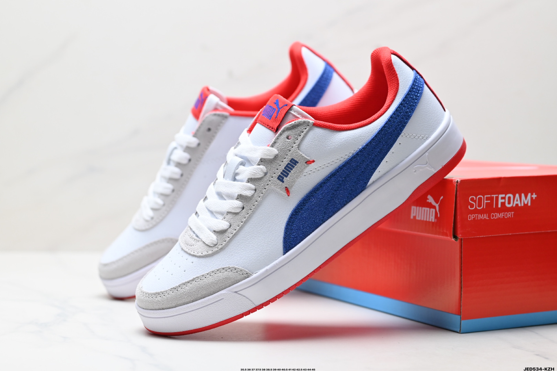 Puma Court Legend Lo 彪马 拼接皮面经典低帮休闲板鞋 371931-05