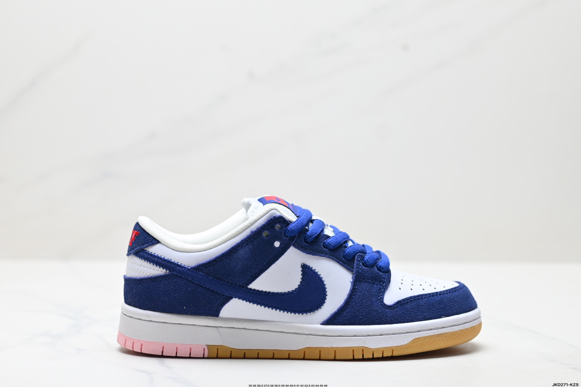 白蓝道奇DO9395 公司级🌲耐克NIKE DUNK LOW 扣篮系列 复古低帮休闲运动滑板板鞋 采用脚感柔软舒适ZoomAir气垫 有效吸收滑板等极限运动在落地时带来的冲击力 为街头运动者们提供更好的保护 ID:JKD271-KZS
