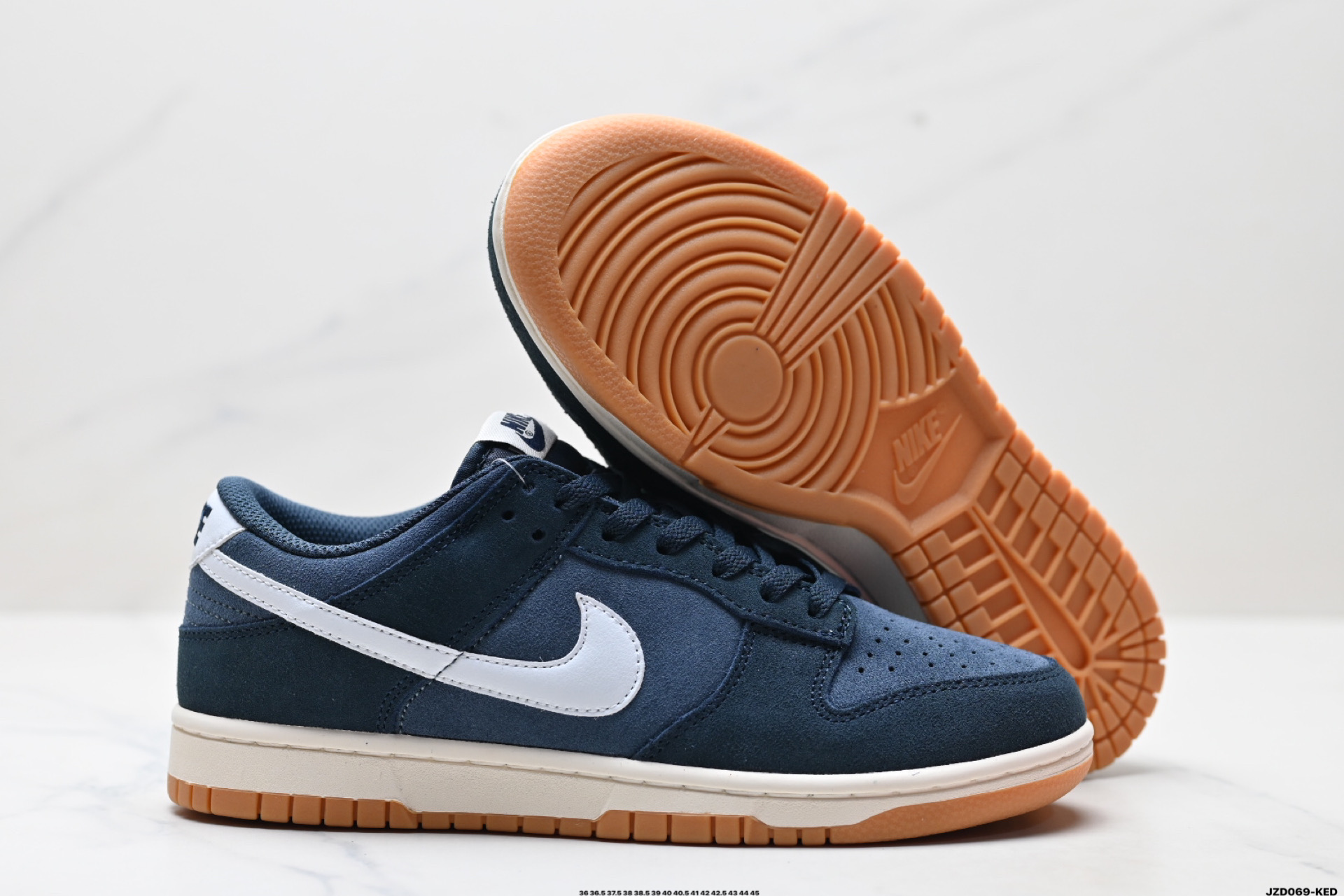 Nike Dunk Low Retro Premium: Navy Blue & White Skateboarding Shoes 6 i1745944719729 65 0 4