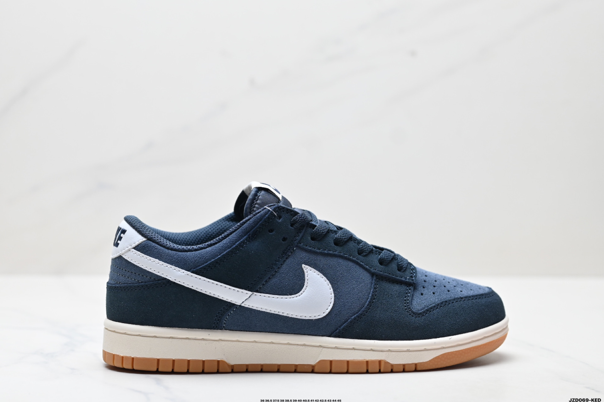 Nike Dunk Low Retro Premium: Navy Blue & White Skateboarding Shoes 2 i1745944719730 7098 0 0