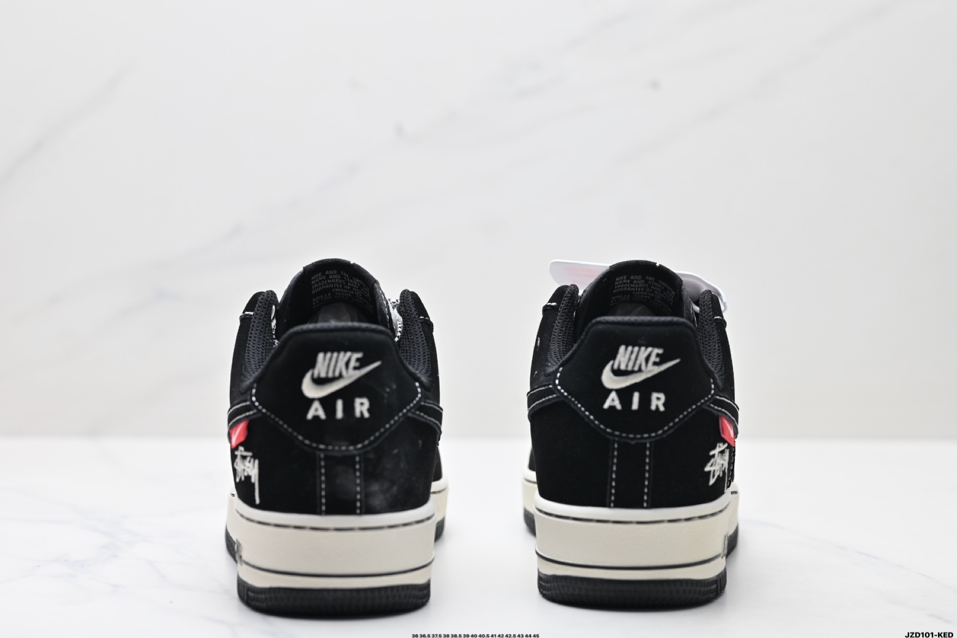 Nike Air Force 1 '07 Low Stüssy Black and White Casual Sneakers 7 i1745944868422 928 0 5
