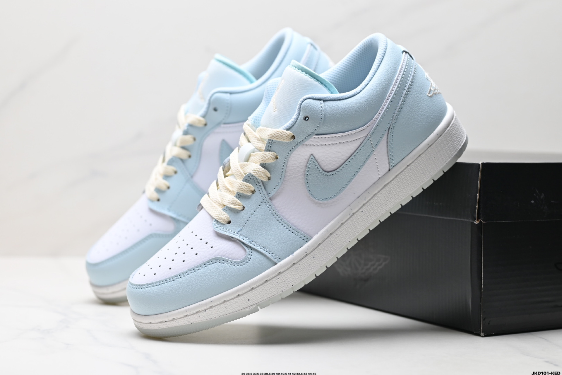 Nike Air Jordan 1 Low Basketball Shoes - Light Blue/White - All Sizes 9 i1745944943870 4485 0 7