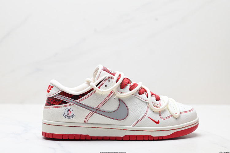 Nike SB Dunk Low White/Red Leather Sneakers - Stylish & Comfortable 1 Nike SB Dunk Low White Red Reversal Color Sneakers – CH6336-620