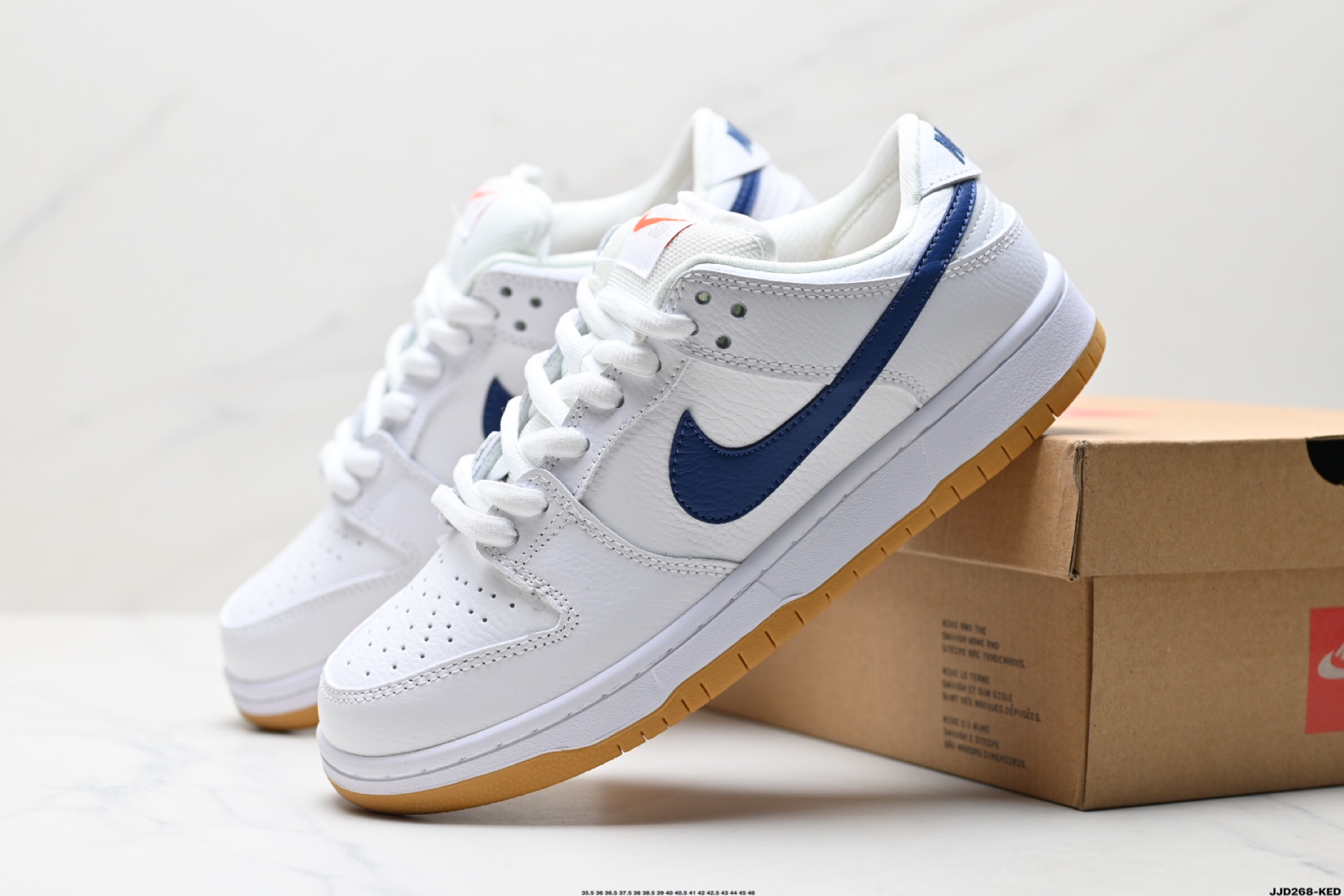 Nike Dunk Low Retro White/Navy Casual Sneakers CD2563-100