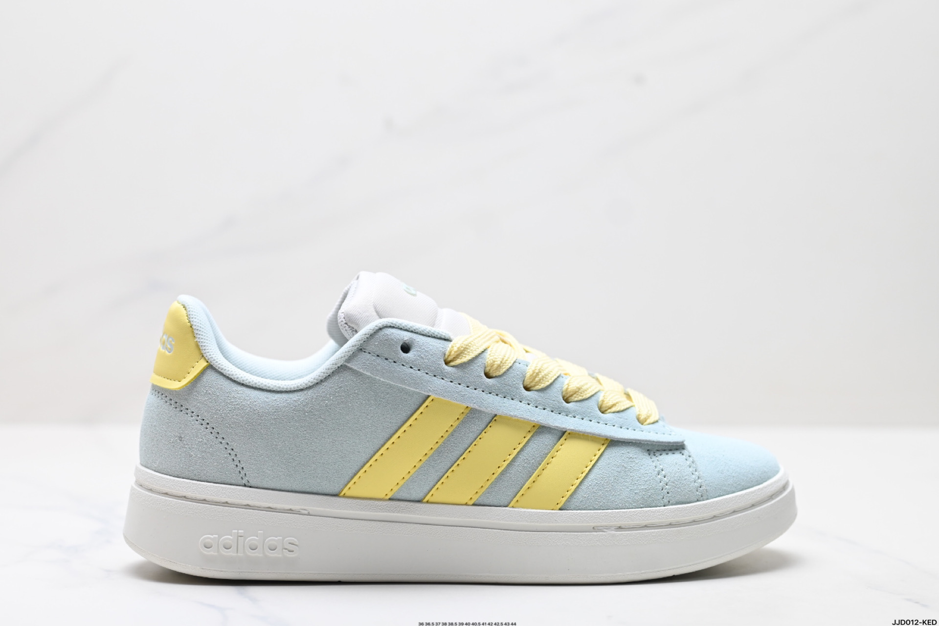 Adidas Grand Court 2.0 Low Top Sneakers - Light Blue & Yellow, Retro Style 2 i1745947079696 3925 0 0