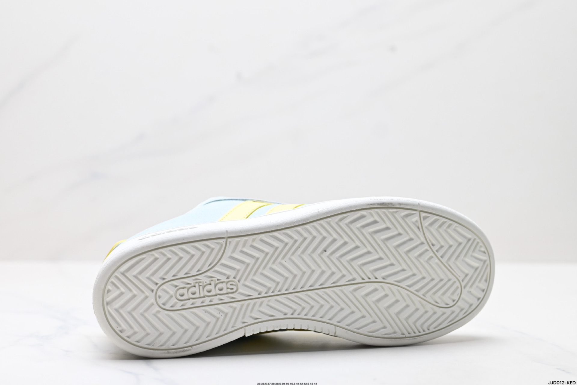 Adidas Grand Court 2.0 Low Top Sneakers - Light Blue & Yellow, Retro Style 10 i1745947080882 196 0 8