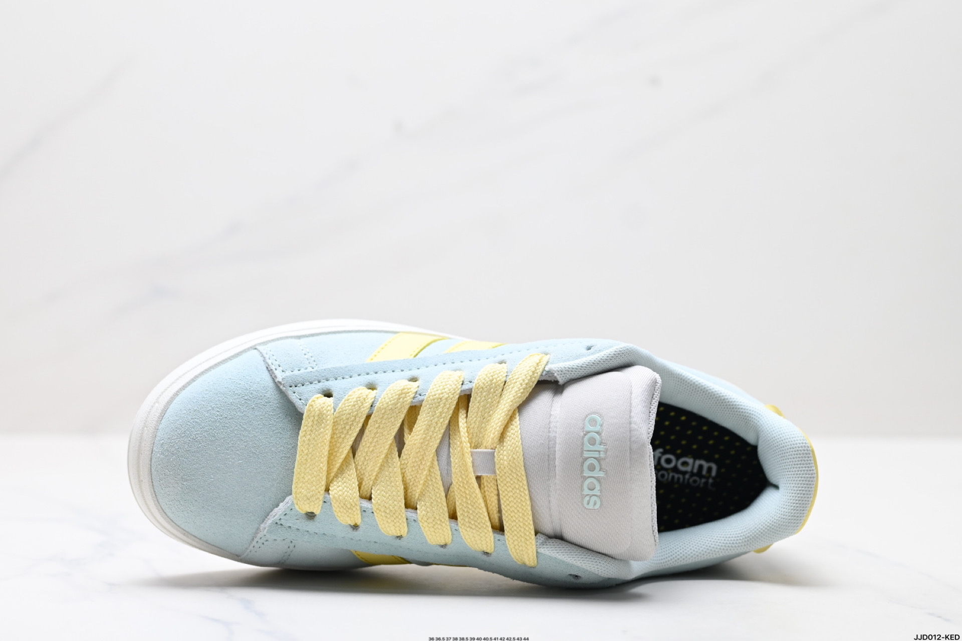Adidas Grand Court 2.0 Low Top Sneakers - Light Blue & Yellow, Retro Style 3 i1745947080882 4283 0 1