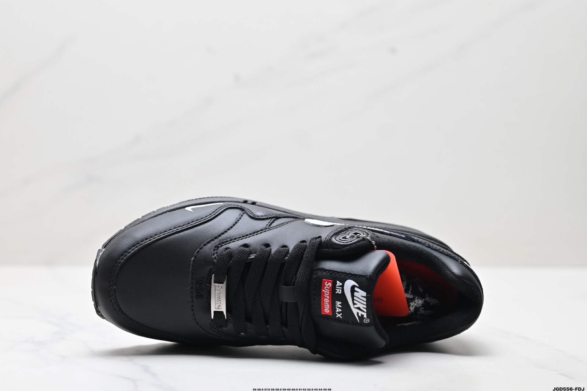 Nike Air Max 1 Black Leather Famous Edition Cushioned Sneakers 3 i1746028196420 5540 0 1