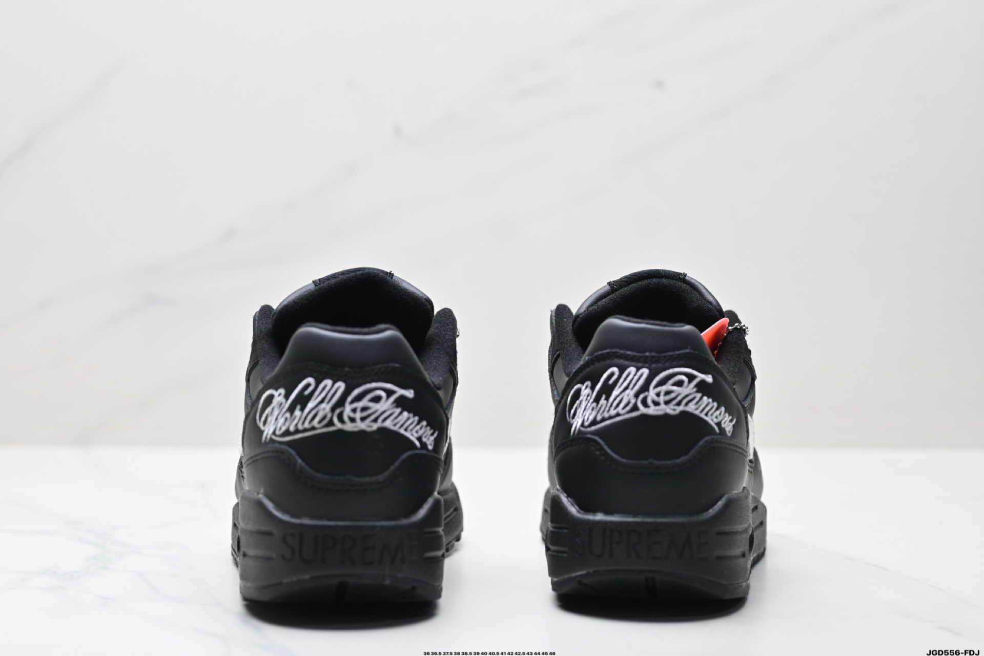 Nike Air Max 1 Black Leather Famous Edition Cushioned Sneakers 7 i1746028197538 6020 0 5
