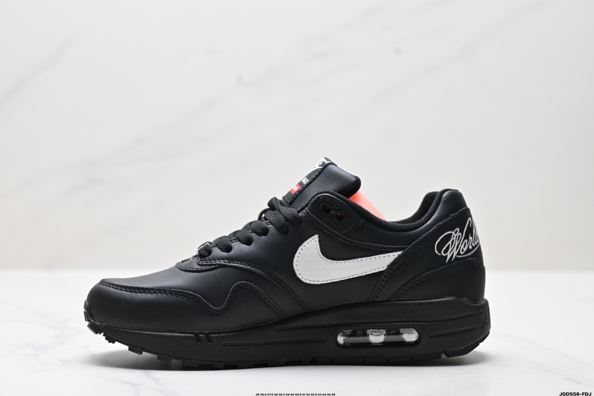Nike Air Max 1 Black Leather Famous Edition Cushioned Sneakers 4 i1746028197539 3603 0 2