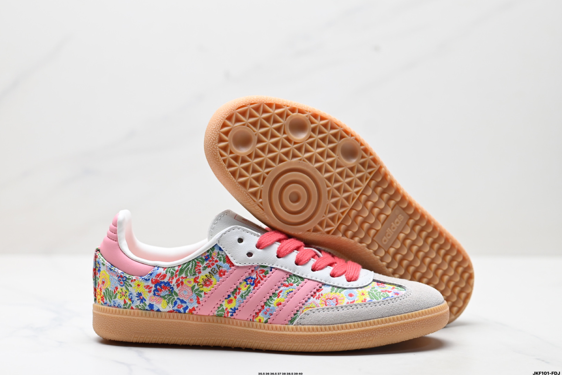 Adidas Originals Samba OG Floral Casual Sneakers Low-Top Shoes JI0280 6 i1746031350439 1052 0 4