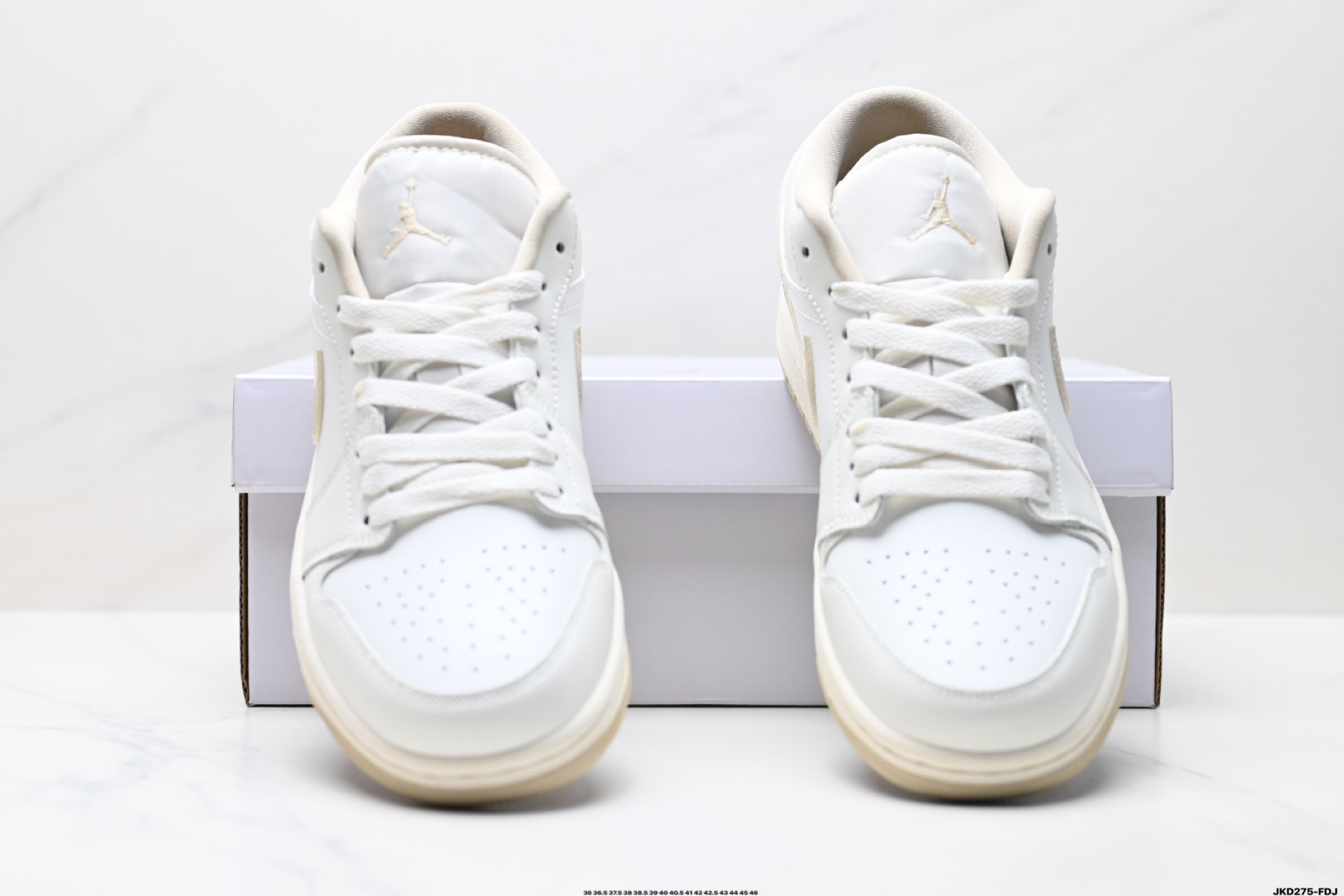 Nike Air Jordan 1 Low White/Tan Leather Casual Shoes DC0774-112 8 i1746031772351 1612 0 6