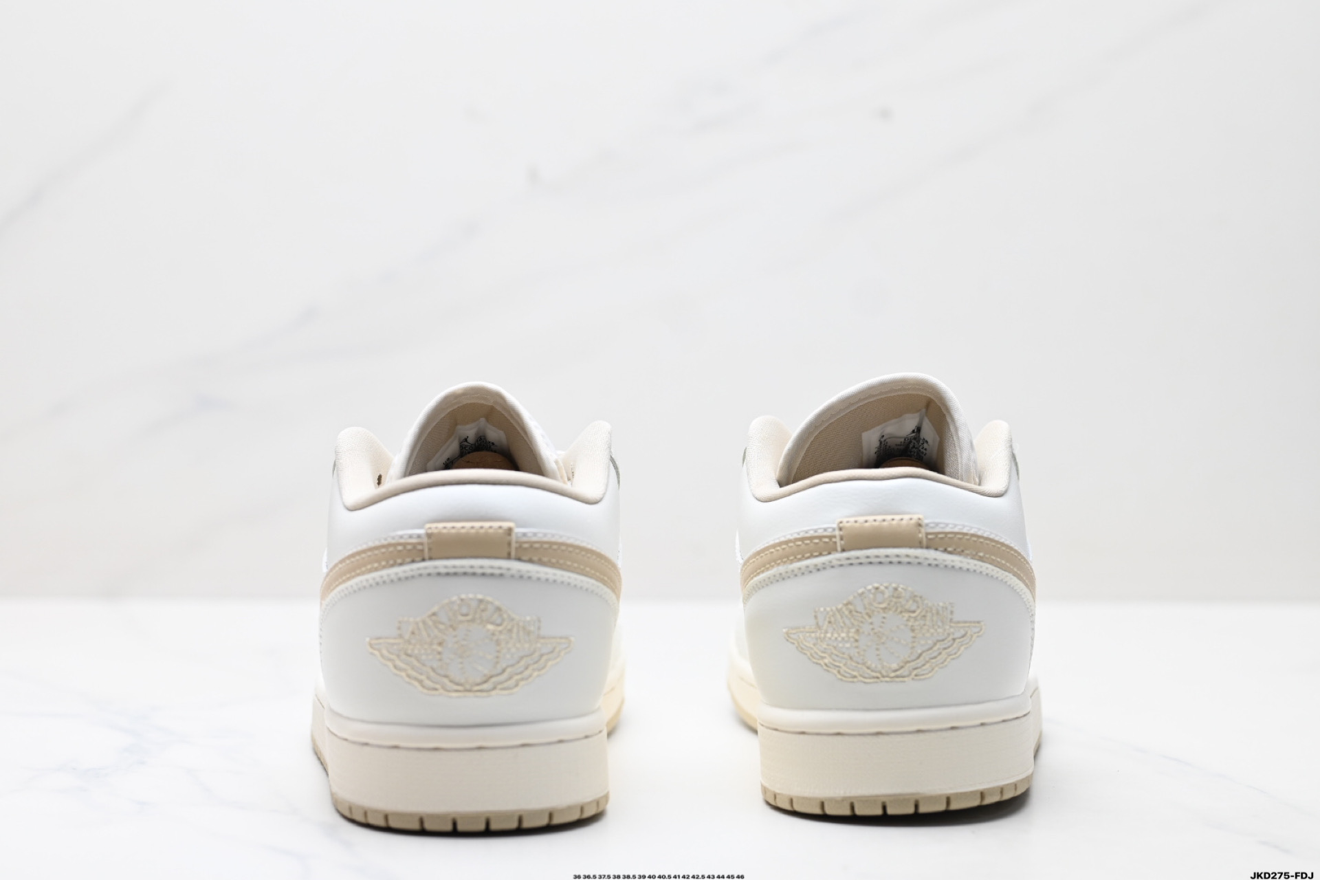 Nike Air Jordan 1 Low White/Tan Leather Casual Shoes DC0774-112 7 i1746031772351 1668 0 5