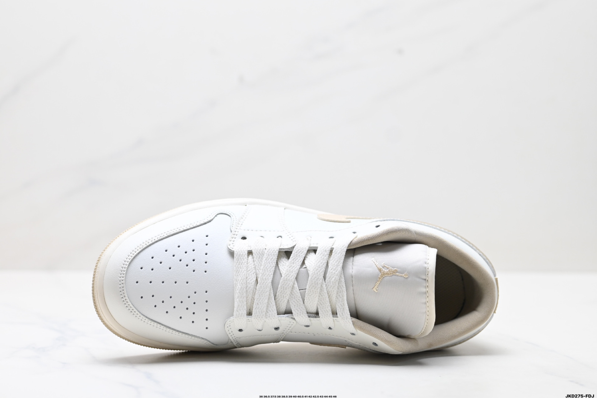 Nike Air Jordan 1 Low White/Tan Leather Casual Shoes DC0774-112 3 i1746031773480 3885 0 1