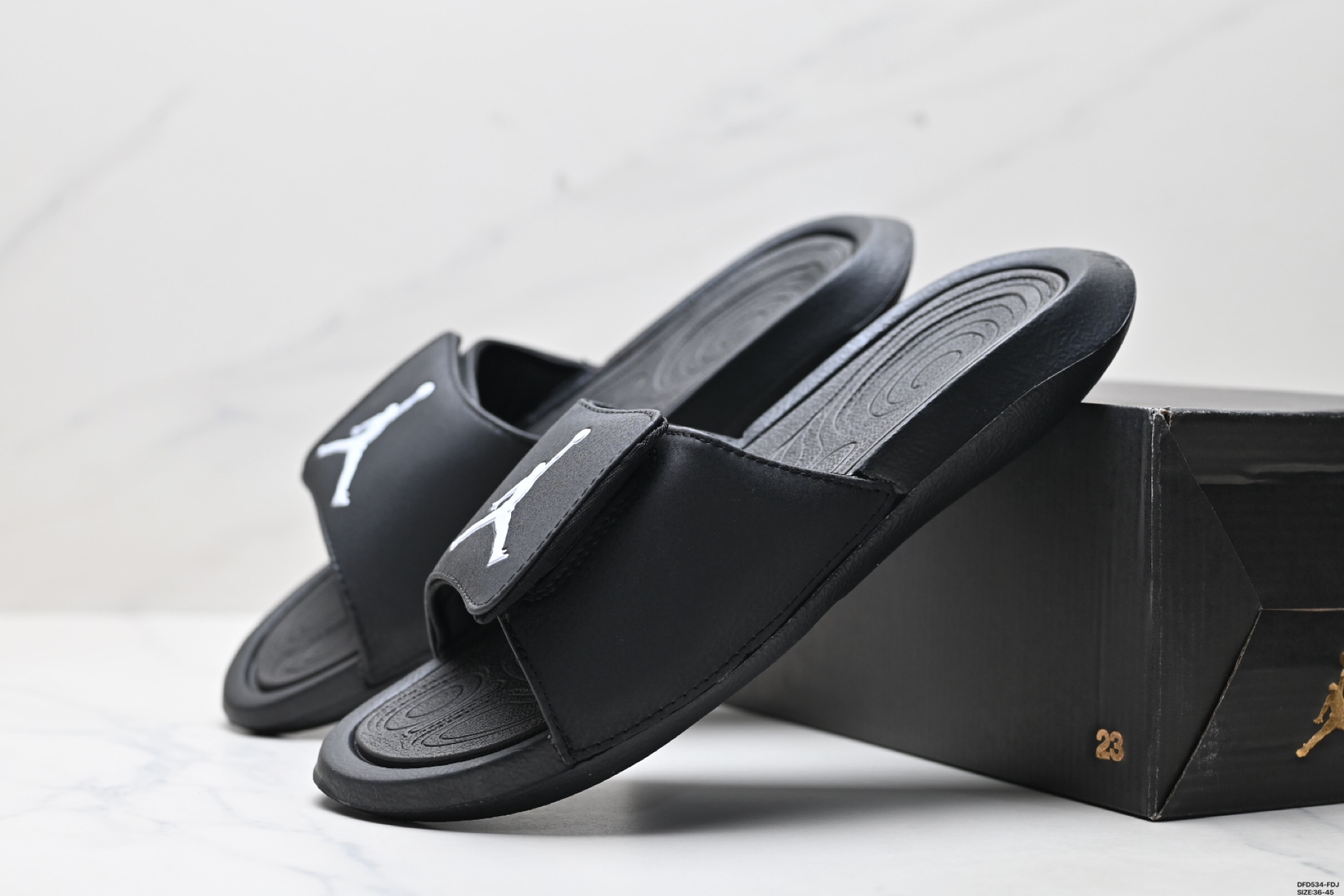 Nike Air Jordan Hydro XIII Retro BG Black/White Adjustable Strap Slides 3 i1746032165067 5907 0 4