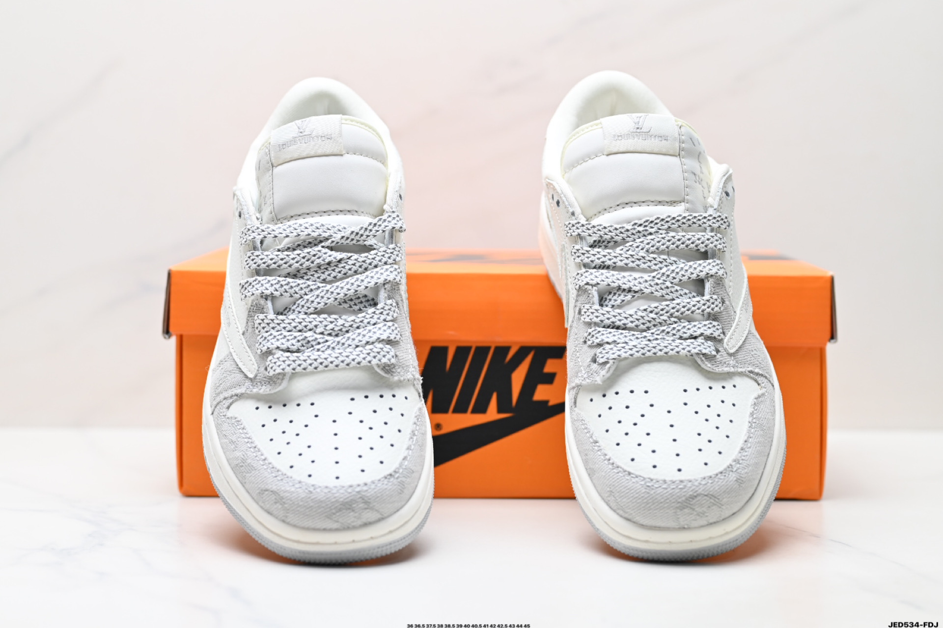 Louis Vuitton x Air Jordan 1 Low White - Premium Designer Sneakers 8 i1746032327545 6104 0 3