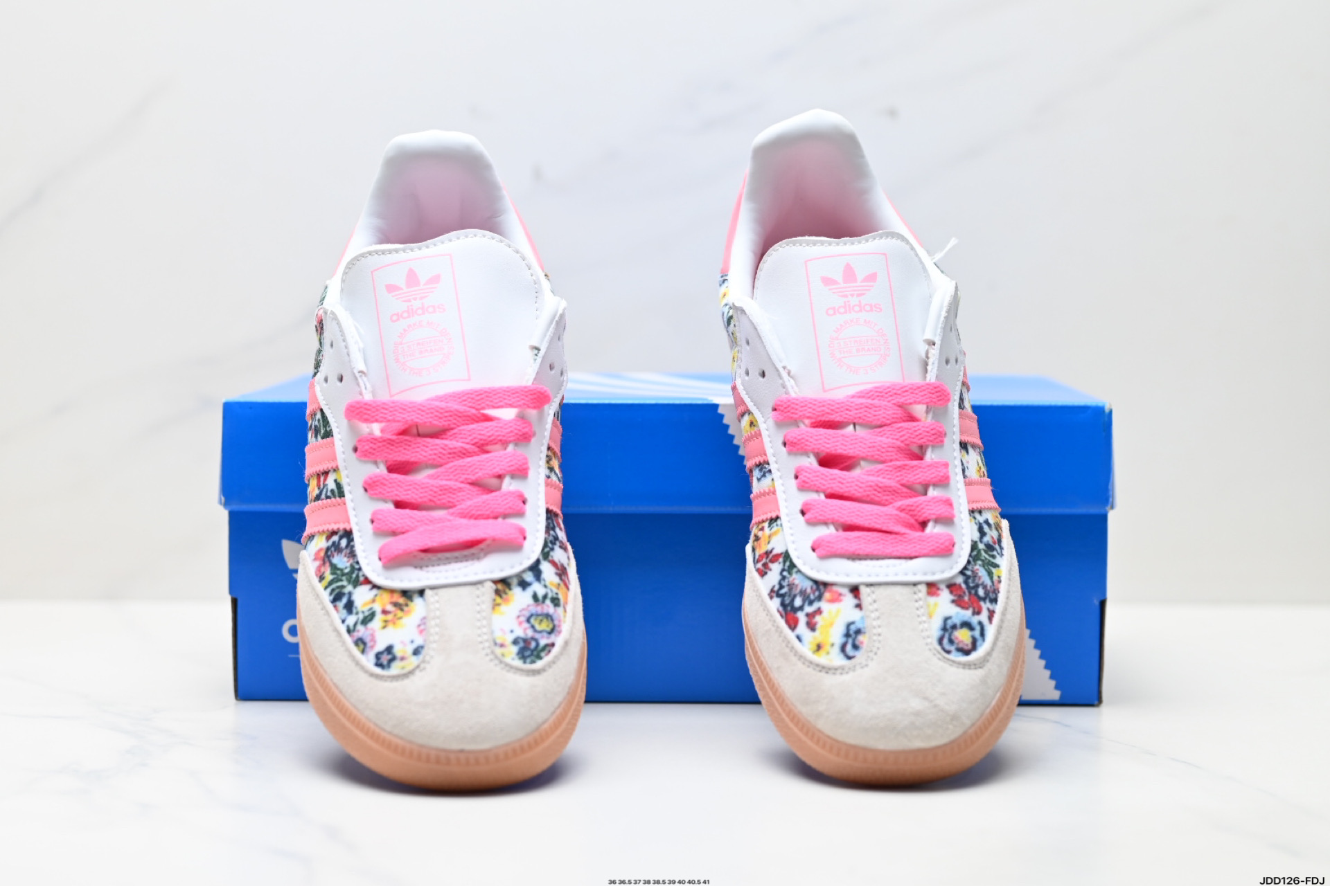 Adidas Gazelle Floral Print Low-Top Sneakers - Retro Style, Casual Comfort 8 i1746032839327 1332 0 6