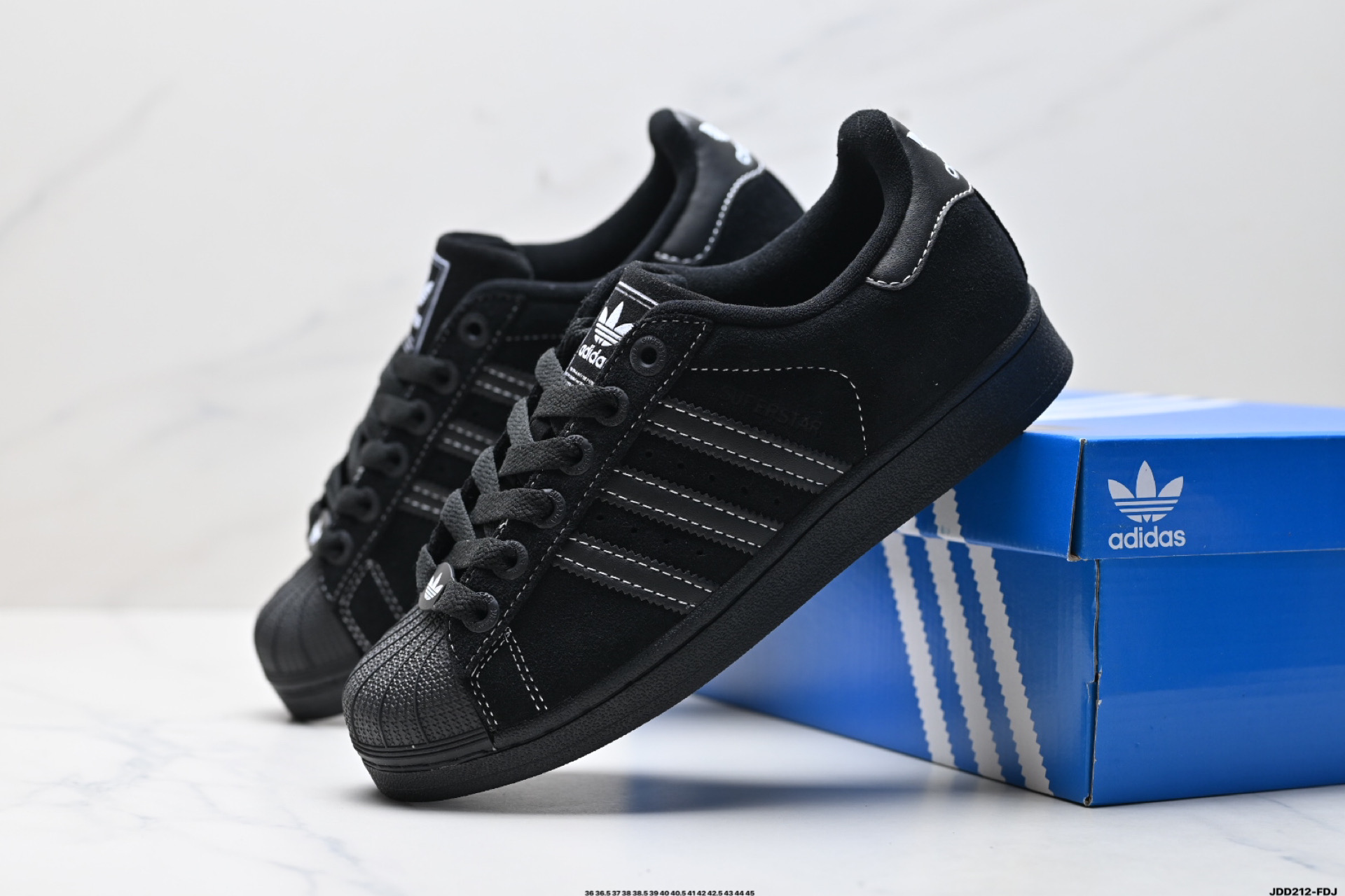 Adidas Originals Superstar Classic Low-Top Black Suede Casual Sneakers 2 i1746032995230 6445 0 7